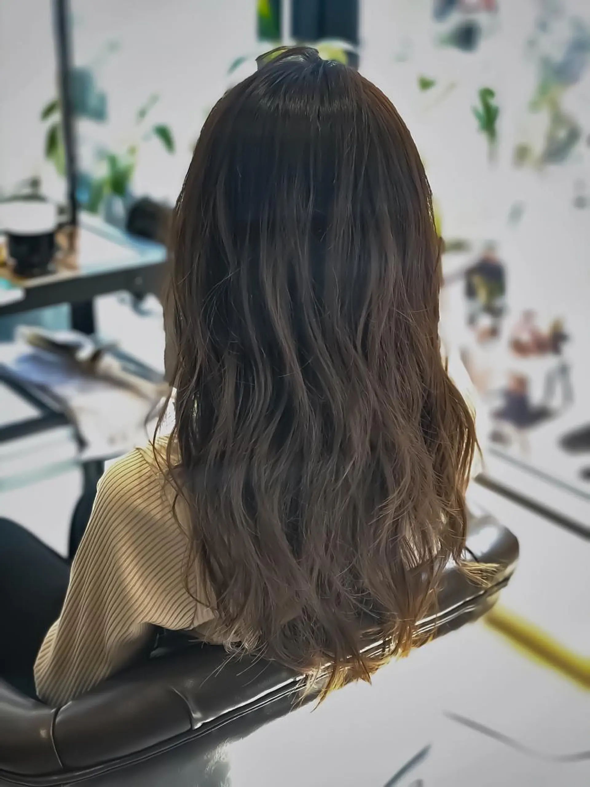 セミロング カラー 💎エクステ専門店 BIZE梅田🇰🇷のヘアスタイル