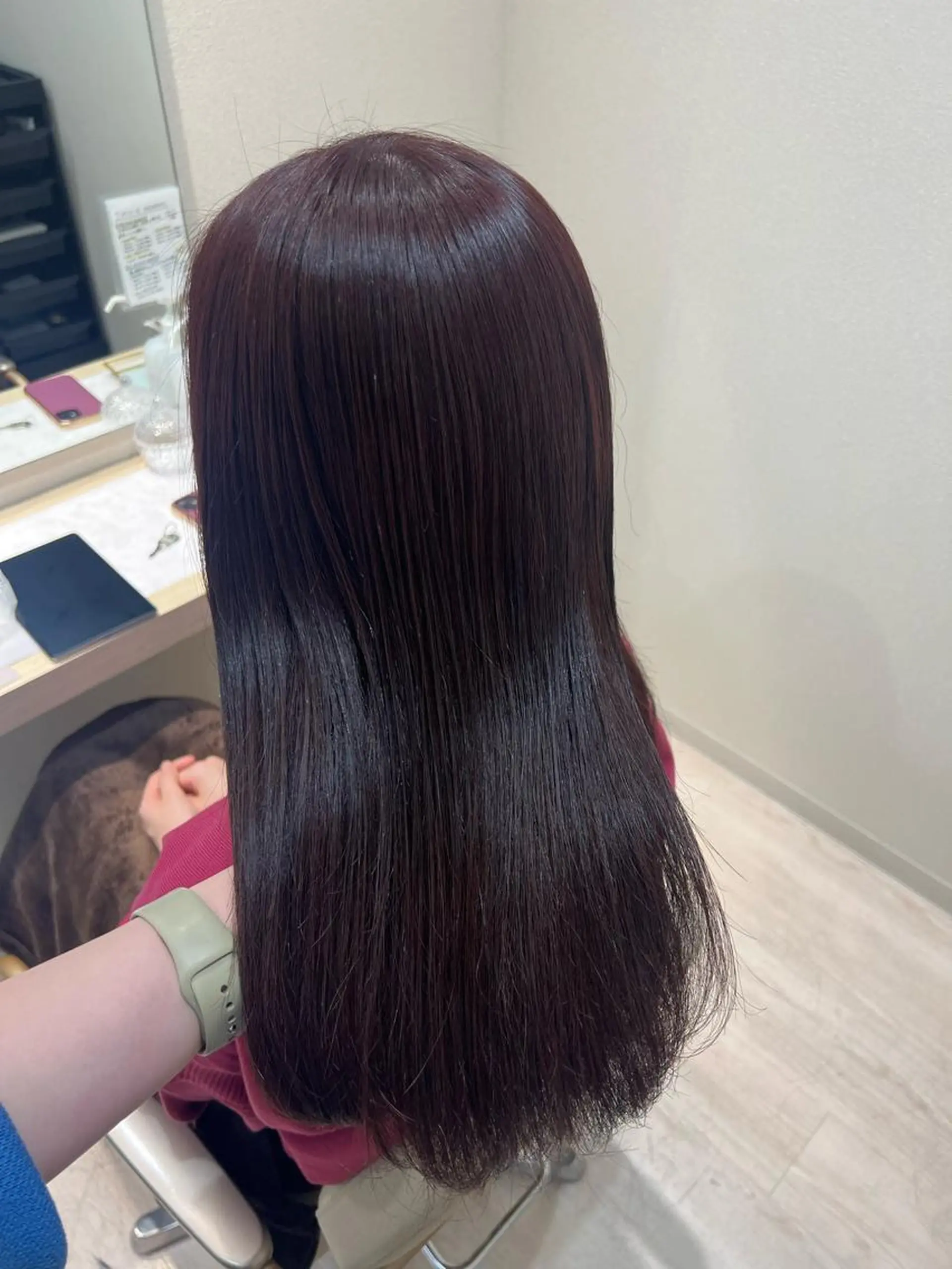 セミロング カット ヘアカラー トリートメント ヘッドスパ mina .のヘアスタイル