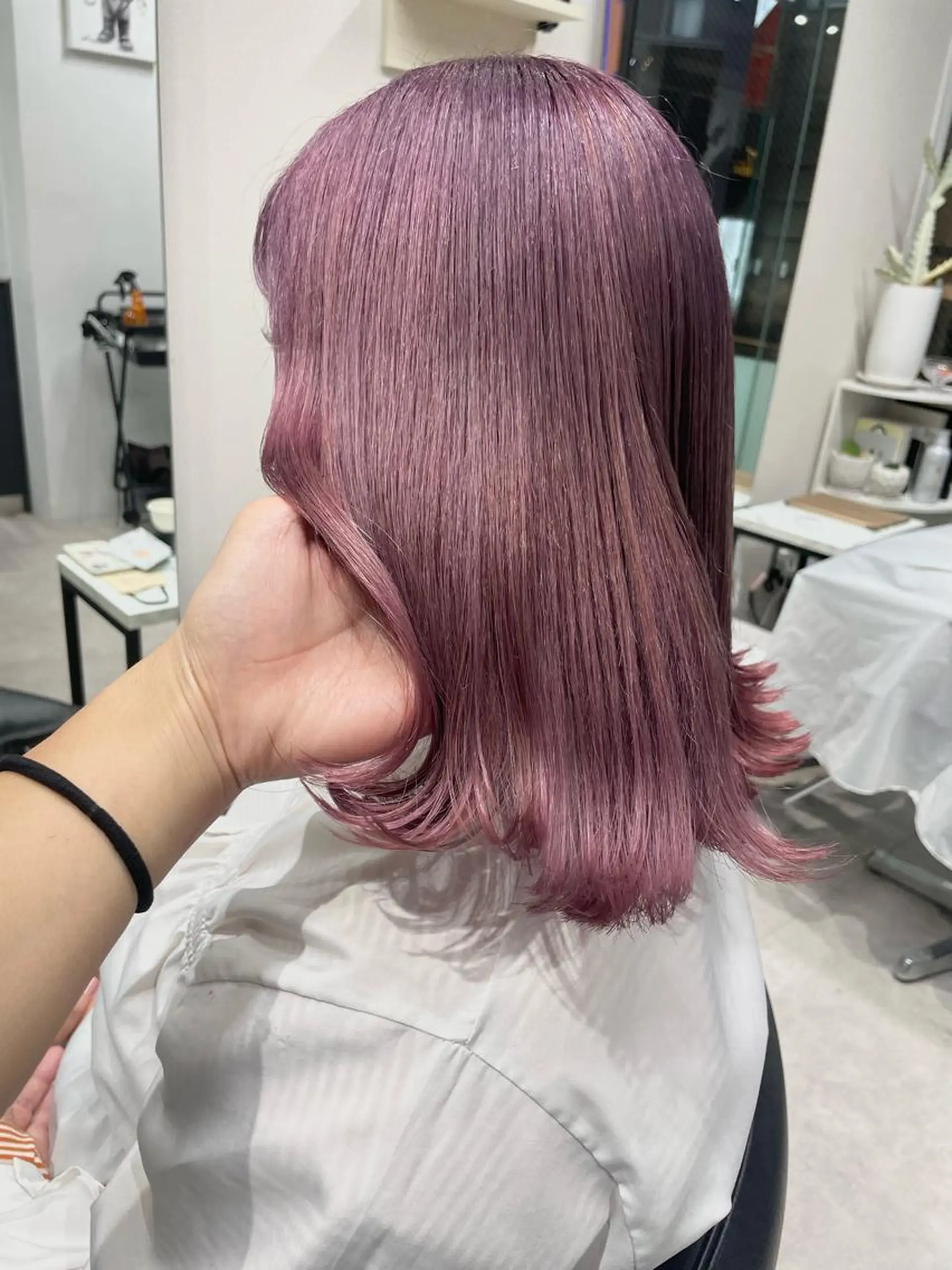 ミディアム カラー カット ヘアカラー 髪質改善will hairdesignのヘアスタイル