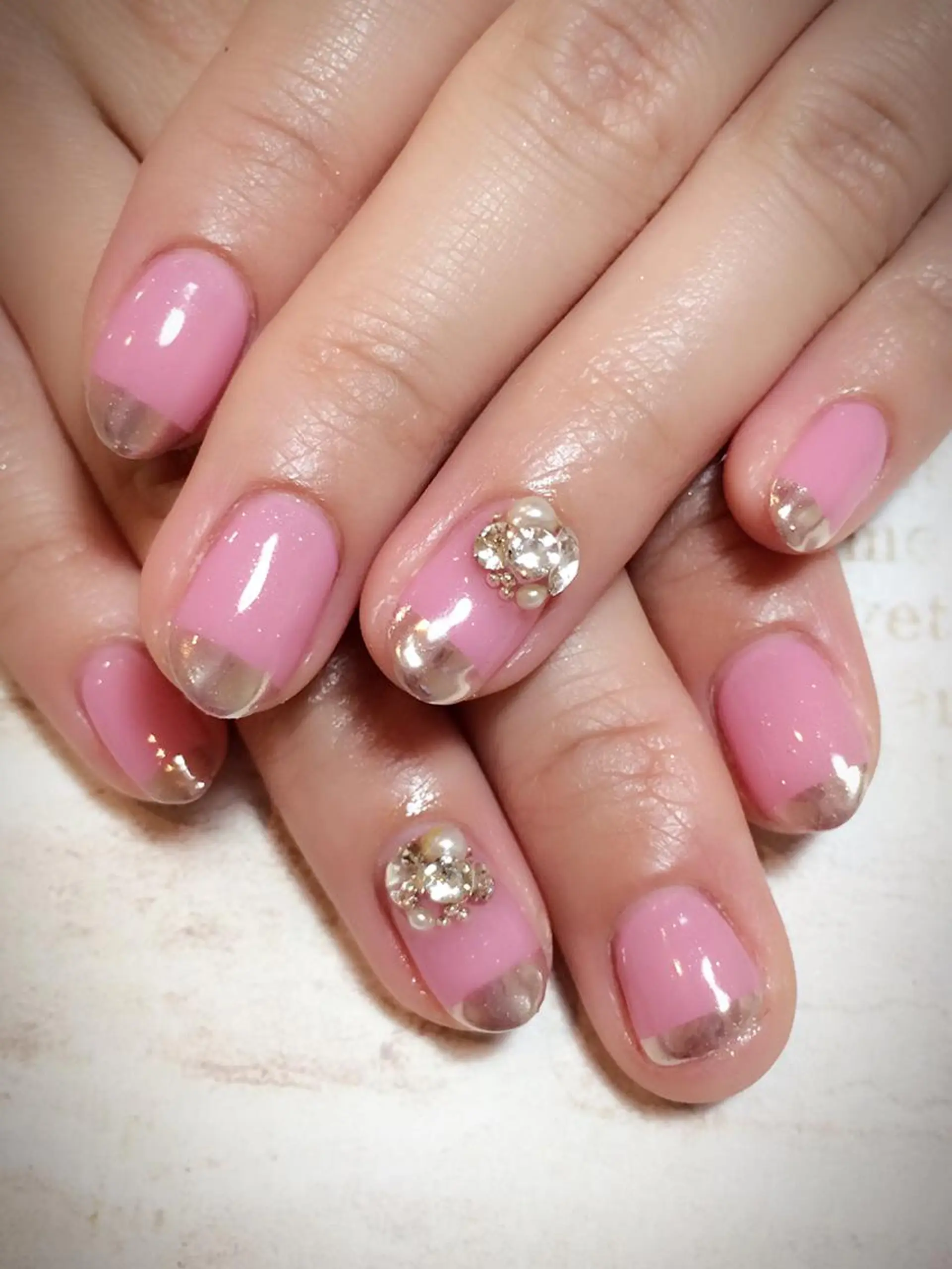 ネイル ミラーネイル ピンク jdn kayokoのネイルデザイン