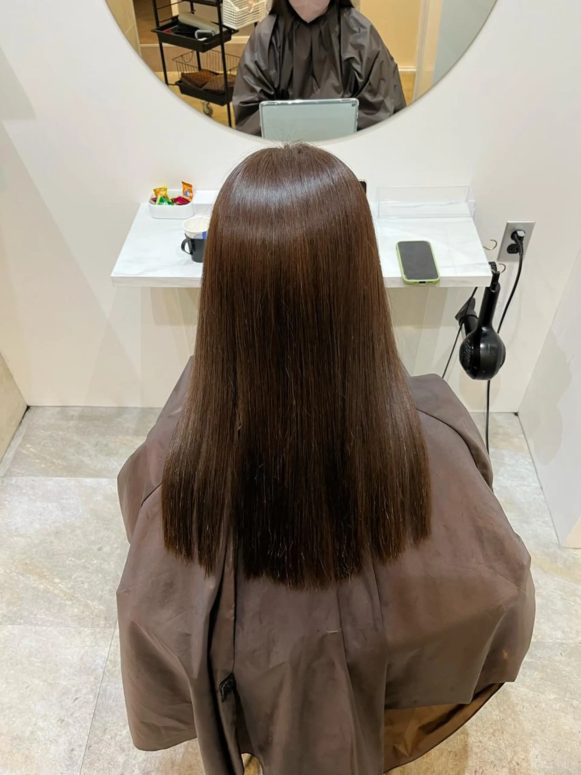 ロング カット ヘアカラー トリートメント 【髪質改善　艶髪】 布川　莉穂のヘアスタイル