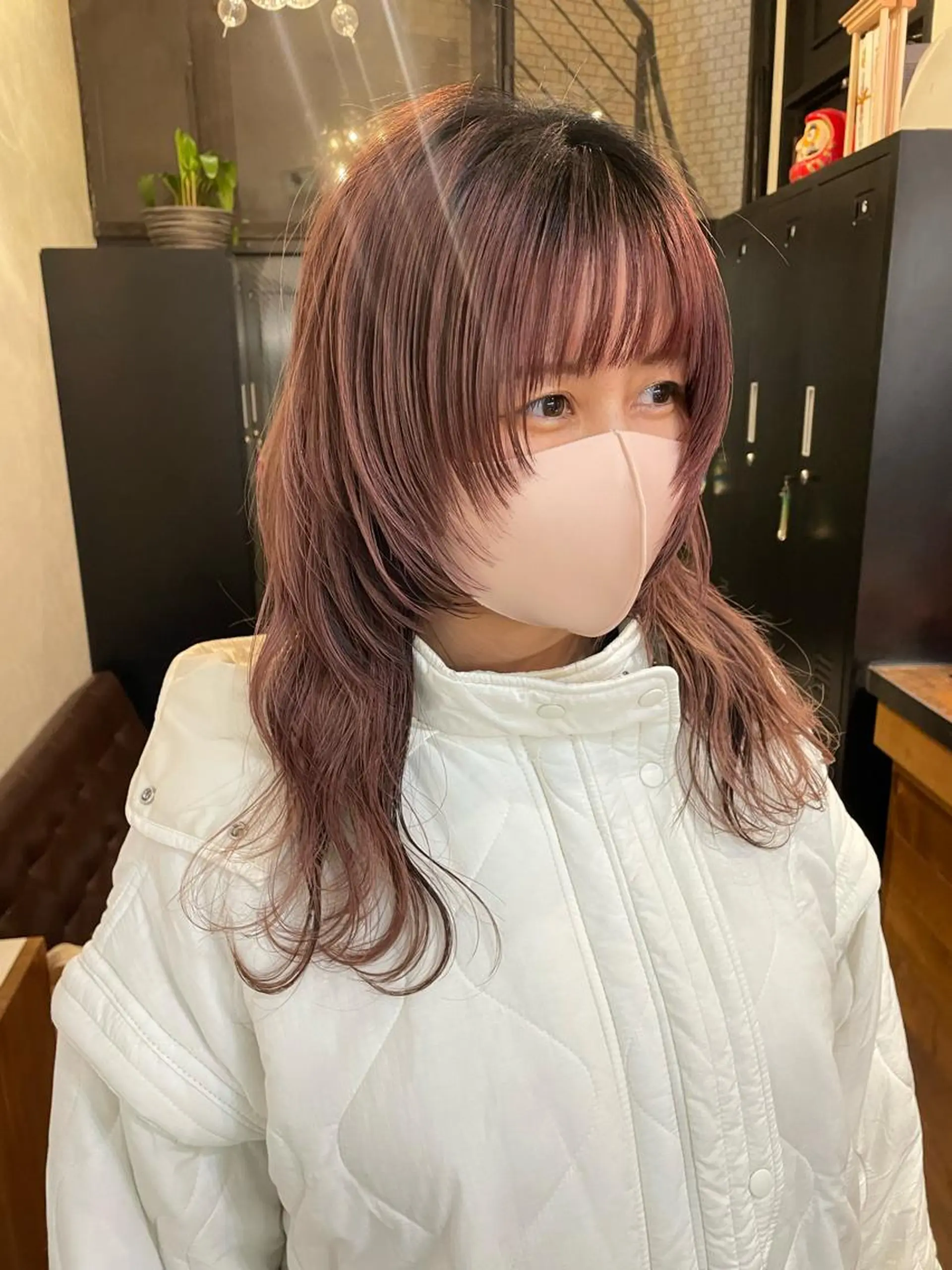 セミロング ウルフカット やまぎし ひろきのヘアスタイル