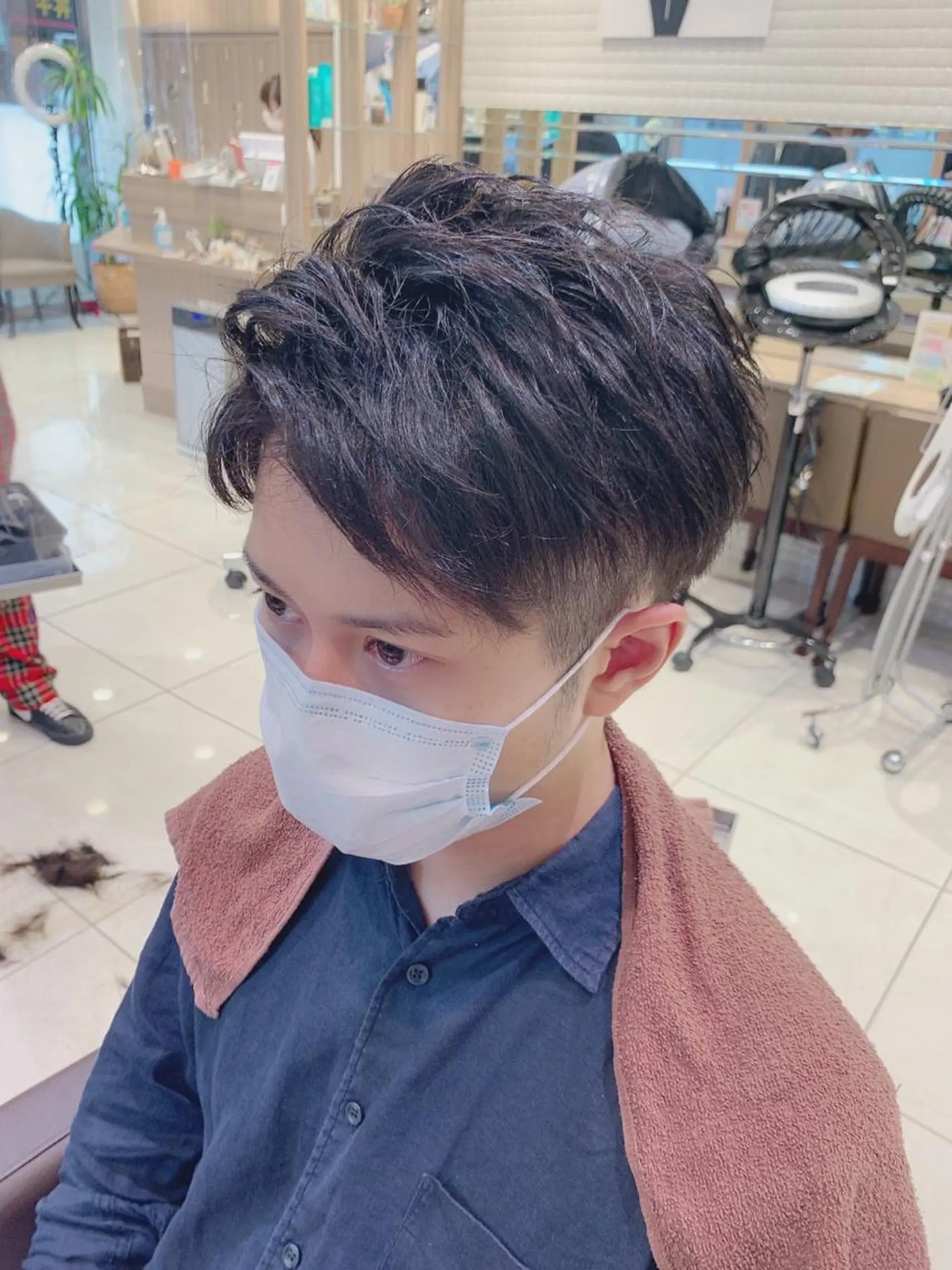 ショート メンズ カット ヘアセット 髪質改善・ストレート ‪✂︎‬東 大珠✂︎のヘアスタイル