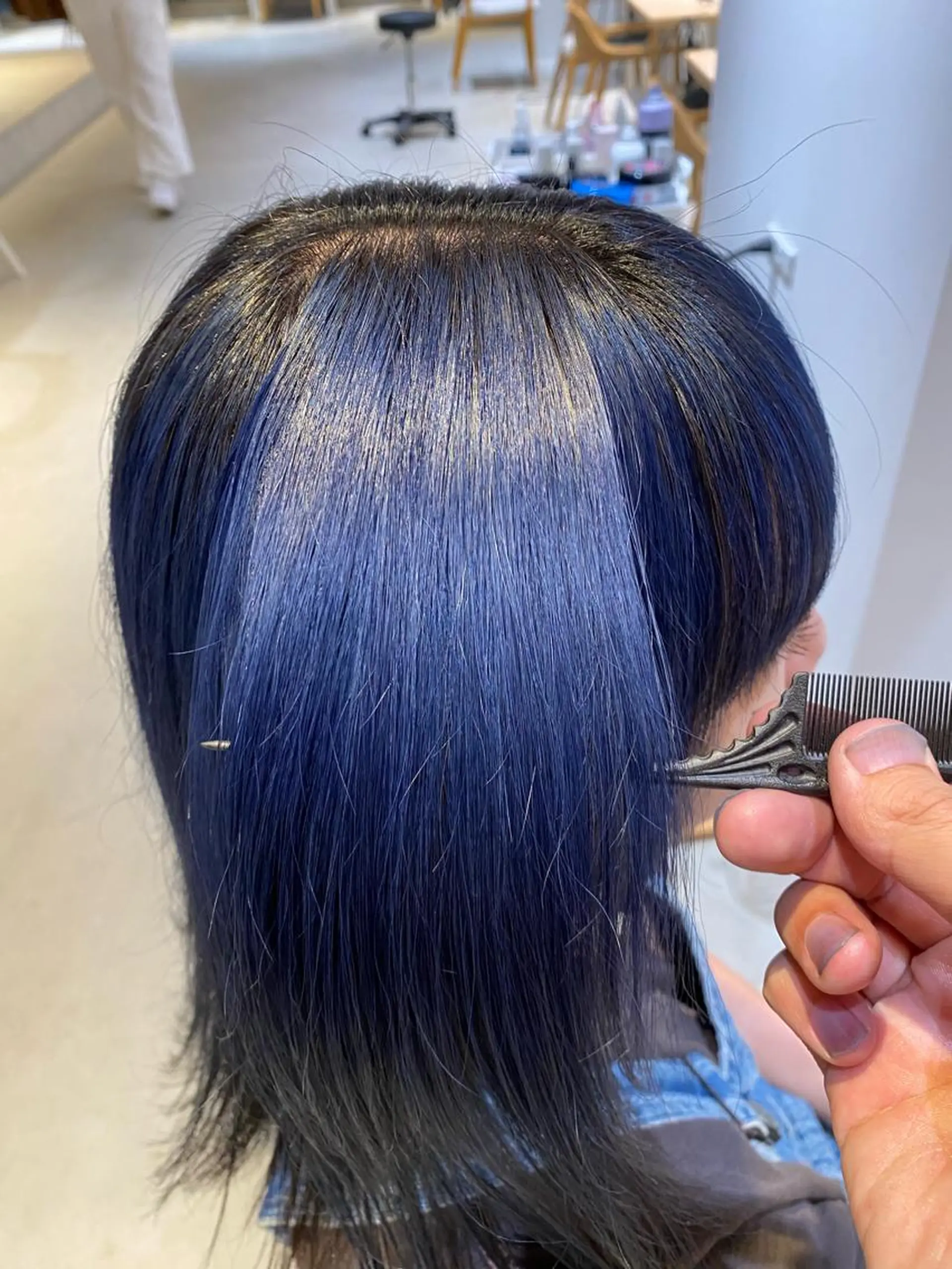 ミディアム カラー ブリーチ ハイトーンカラー AI　TOKYO hair 名古屋所属・波多野タケシ/ 縮毛矯正特化のヘアスタイル