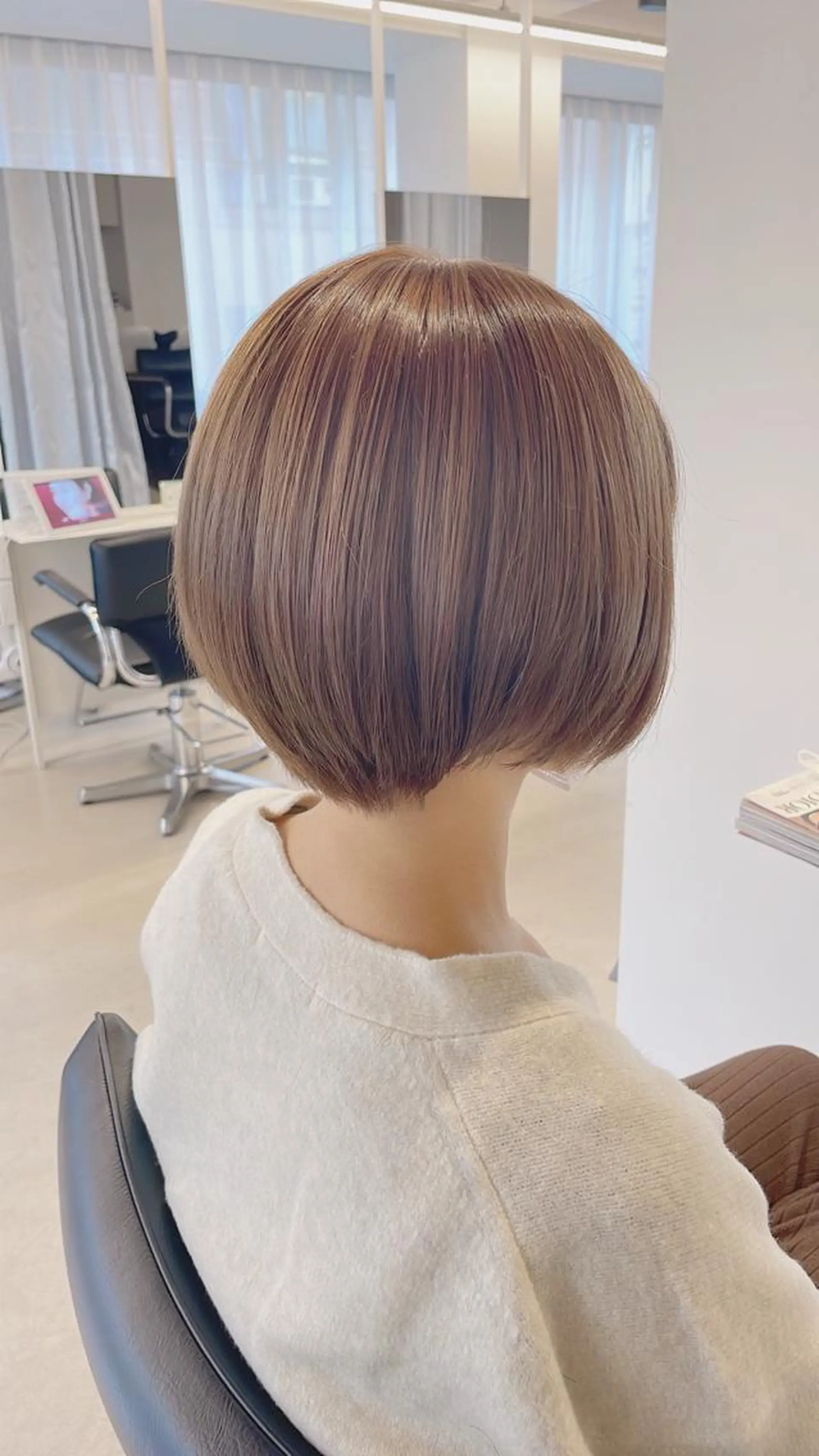 ショート カラー ヘアアレンジ リベルテ所属・♦️髪質改善韓国レイ ヤー♦️副店長のヘアスタイル