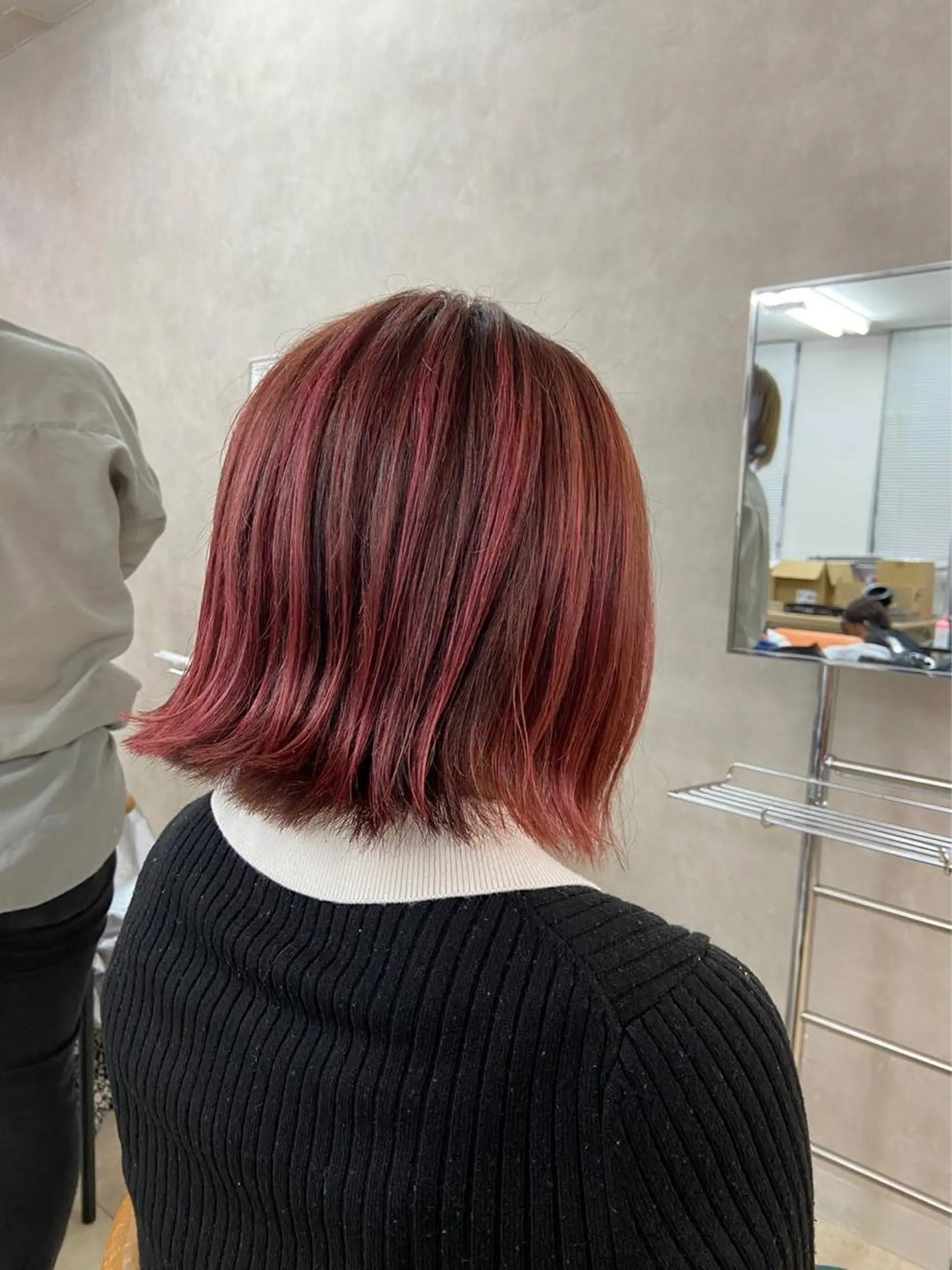 ショート カラー ハイライトカラー ピンクカラー ハイライト SUZUKA ❤︎.*のヘアスタイル