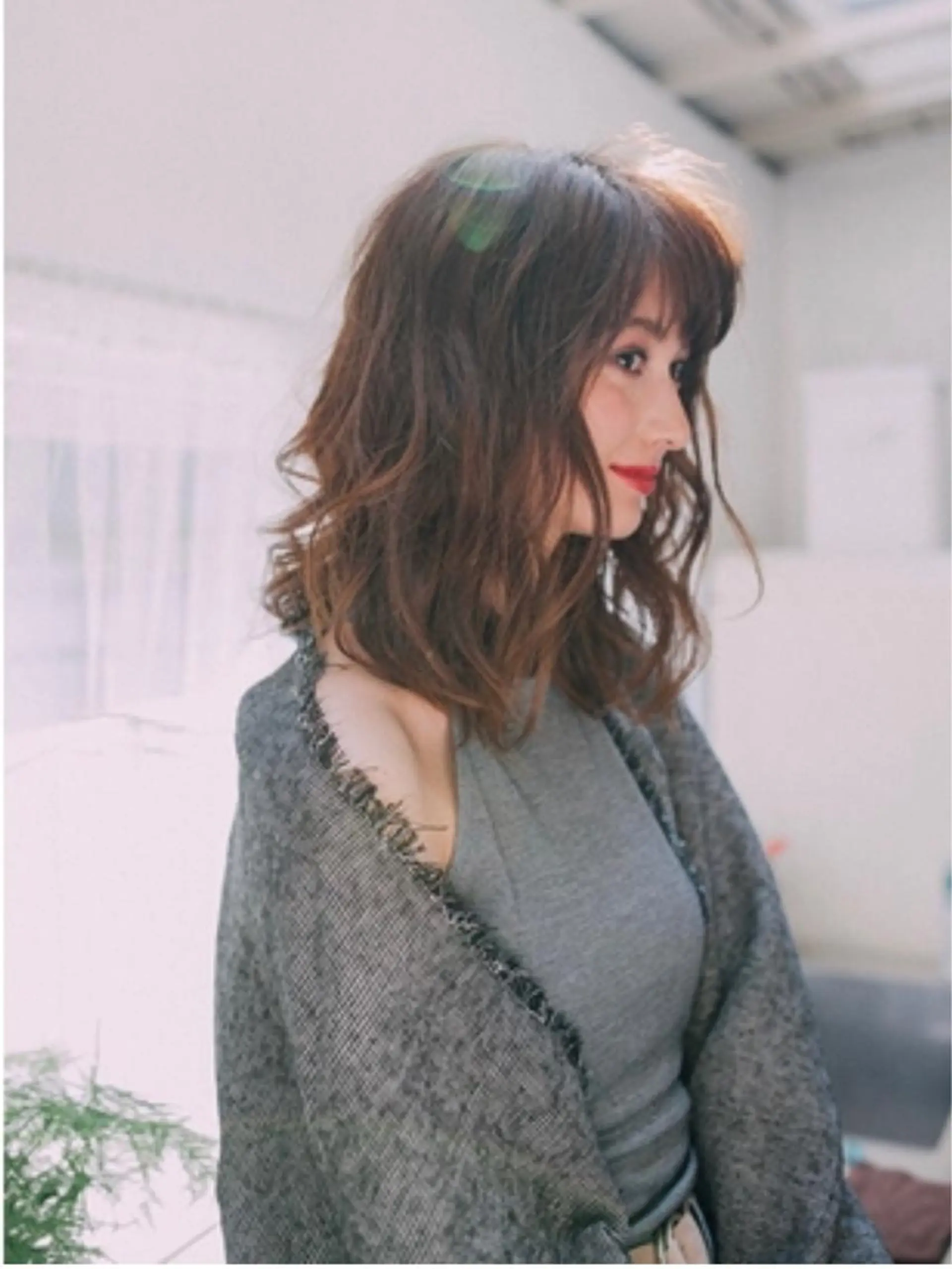 カラー ヘアカラー トリートメント ヤナギウチ エリカのヘアスタイル