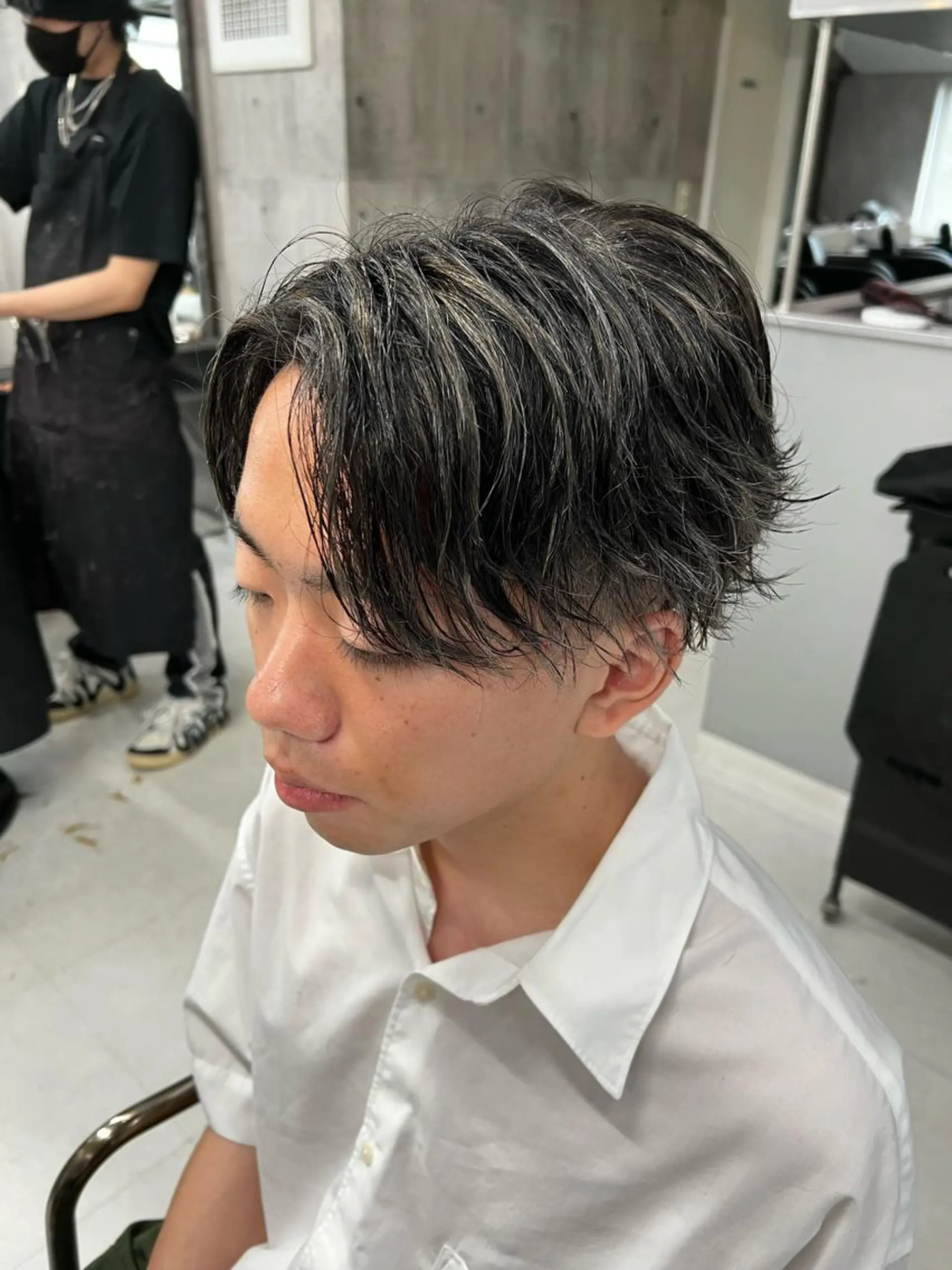 ショート パーマ メンズ メンズパーマ カット メンズカット/波巻き TAKUMAのヘアスタイル