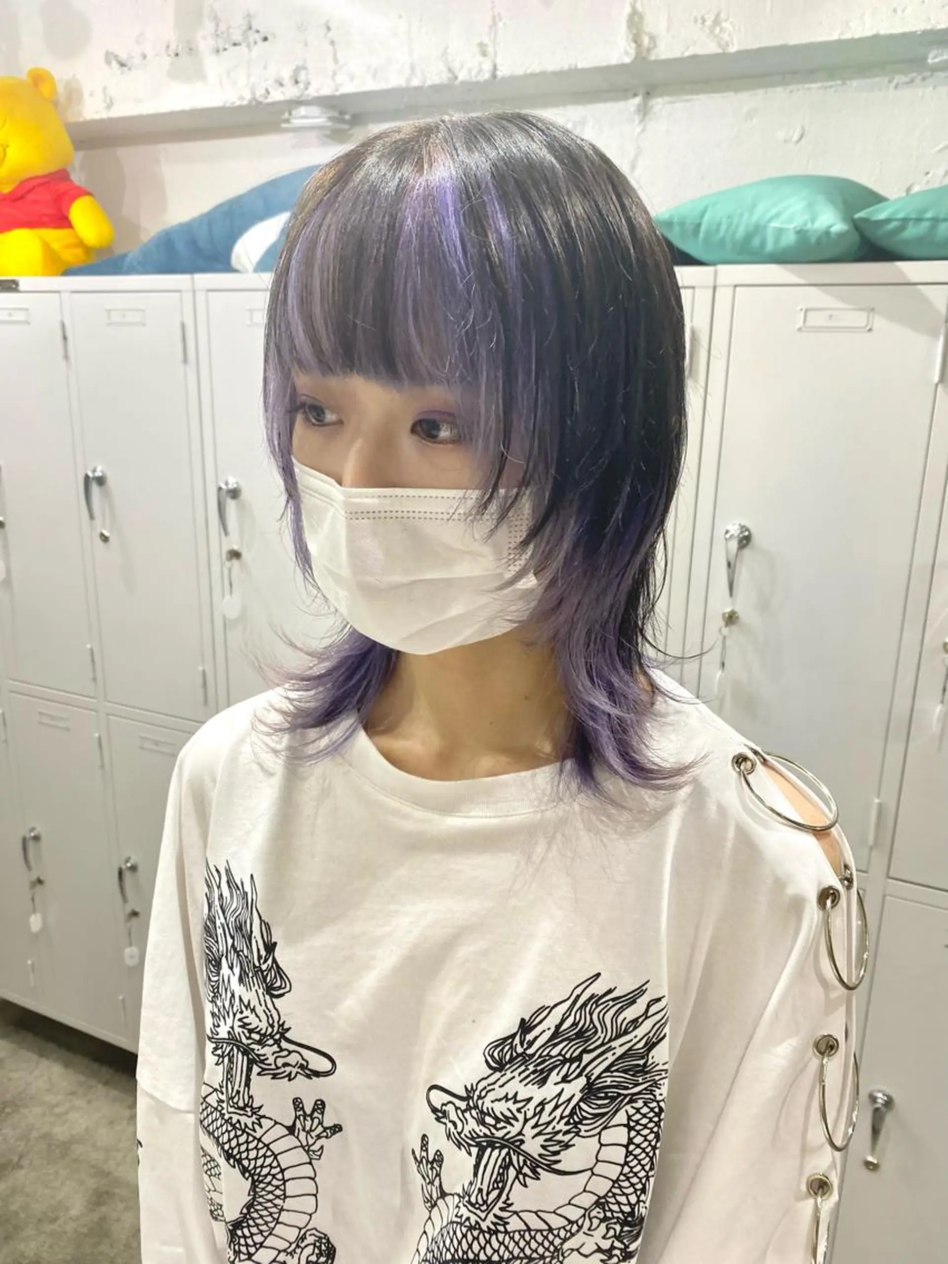 ミディアム カラー ヘアアレンジ メンズ 抜きっぱなしブロンド ササキカズマのヘアスタイル