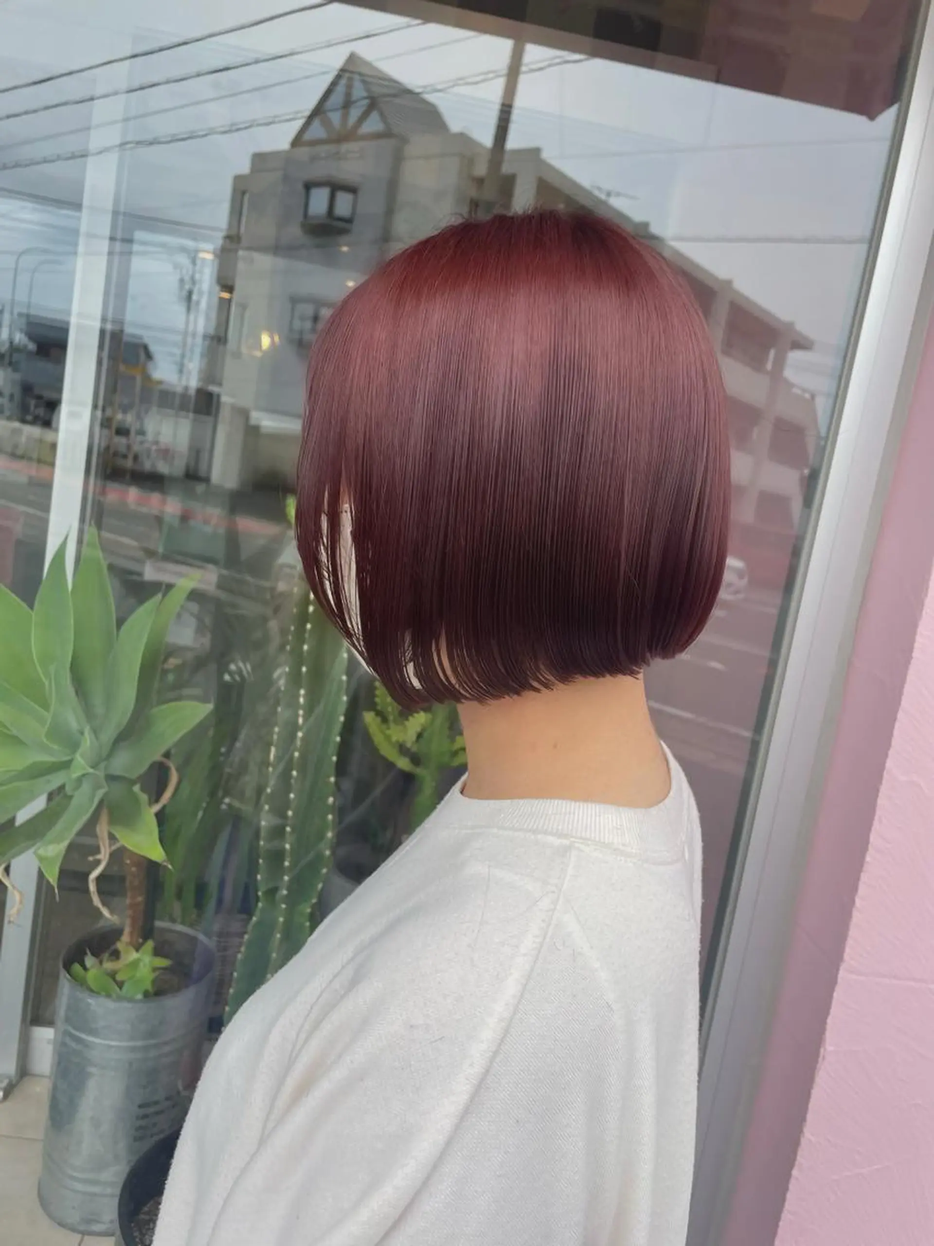ショート カラー ベージュ/透明感/ 桃子のヘアスタイル