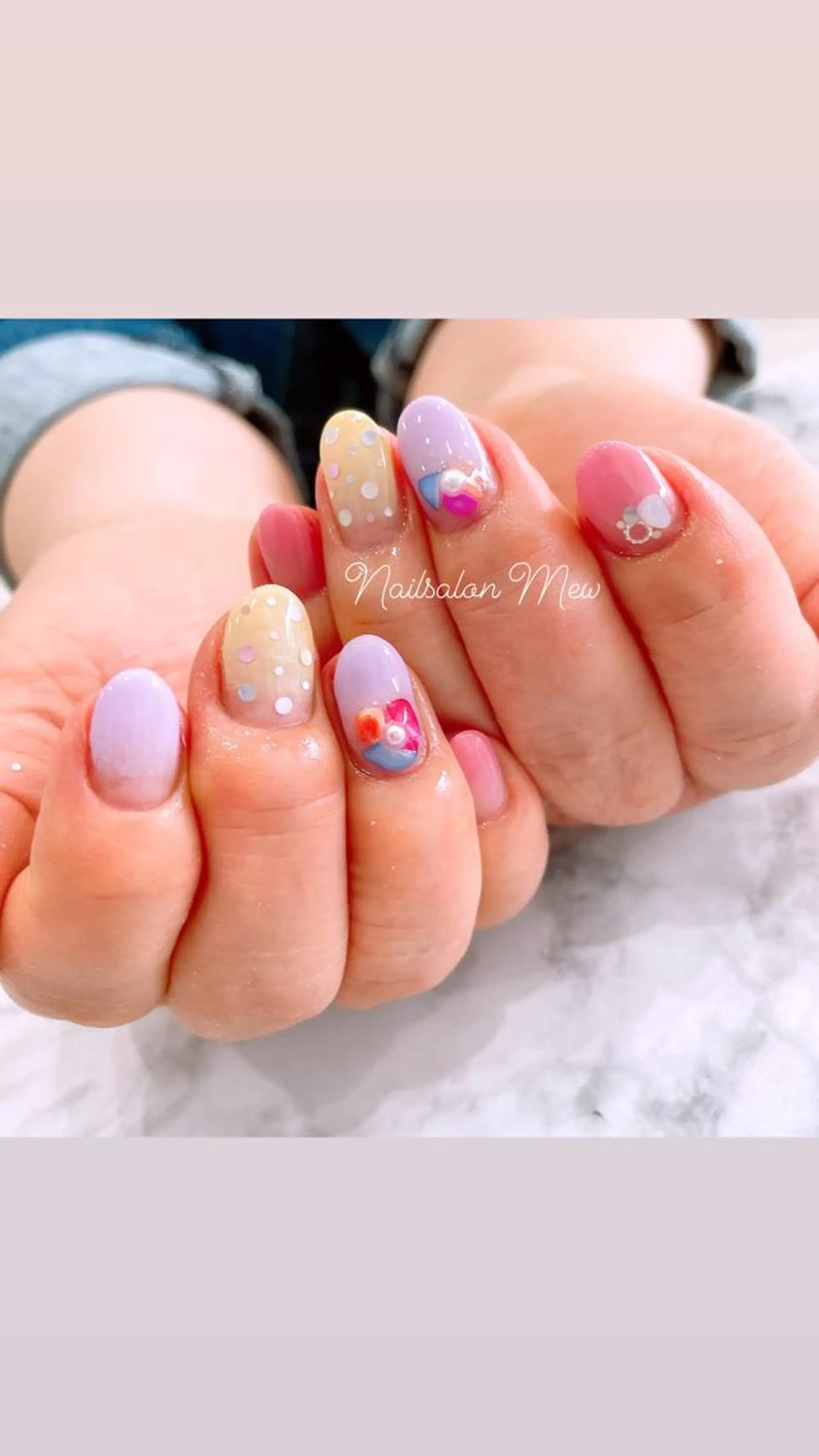 ネイル ハンドネイル Nailsalon Mew所属・Nailsalon Mew❤︎のネイルデザイン