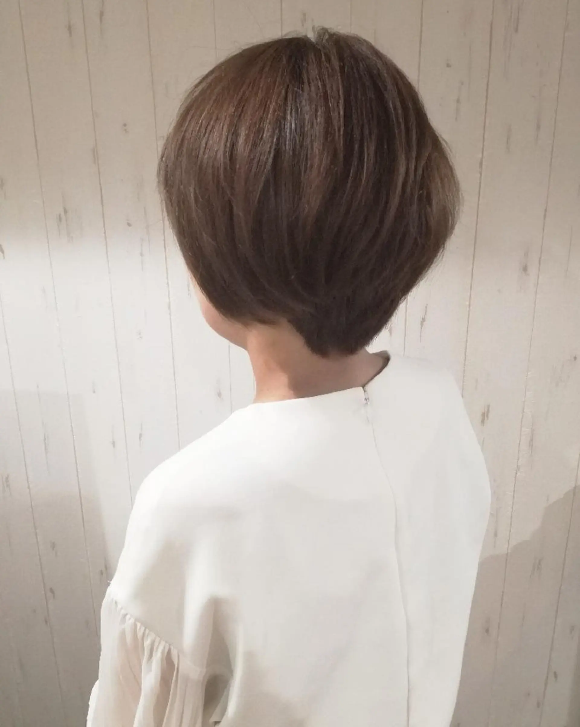 ショート カラー ショートボブ ベージュカラー ボブ ショートヘア 西川 敏夫のヘアスタイル