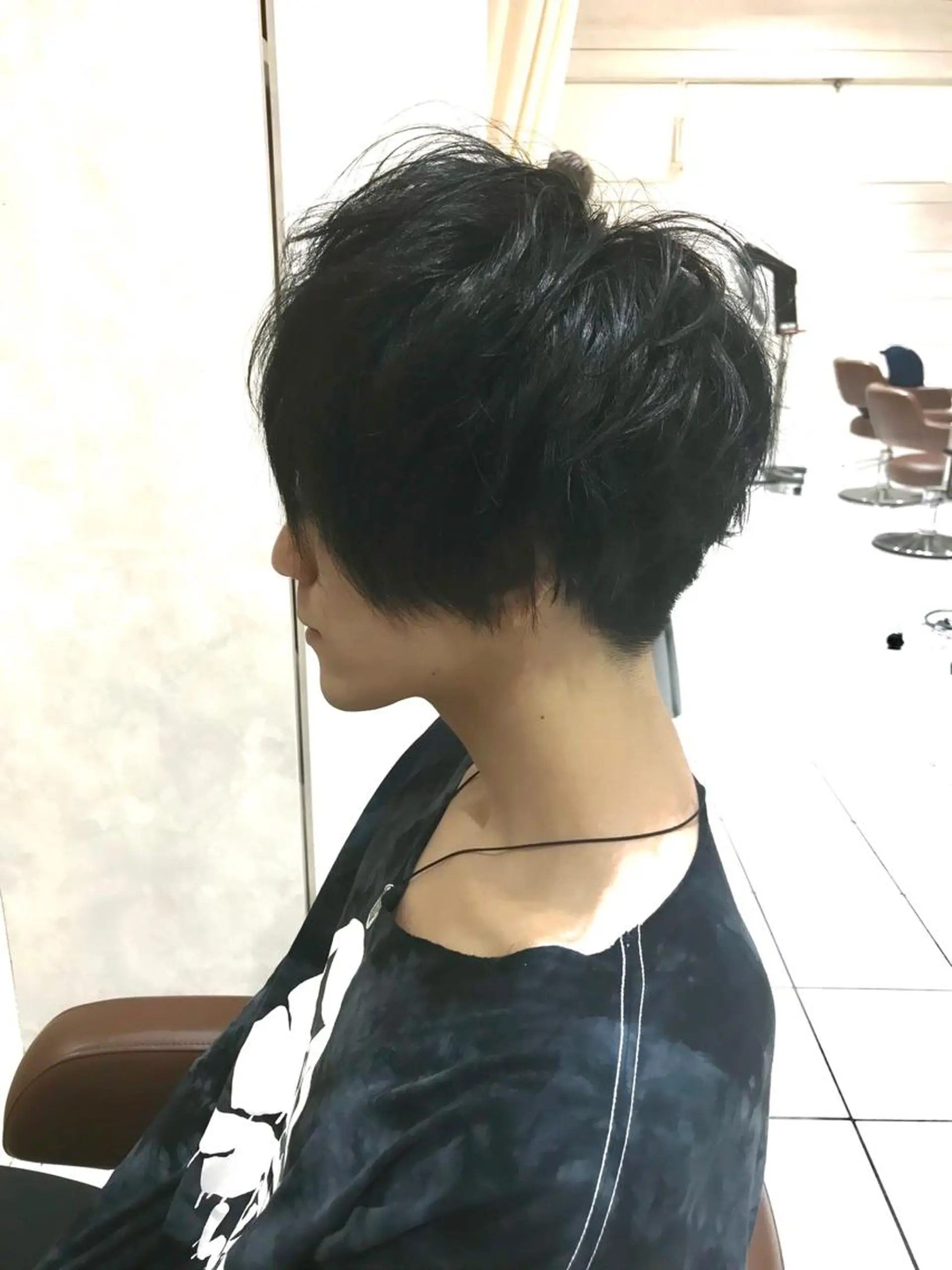 ショート メンズ マッシュ 刈り上げ ボブ テラモト カズヨシのヘアスタイル