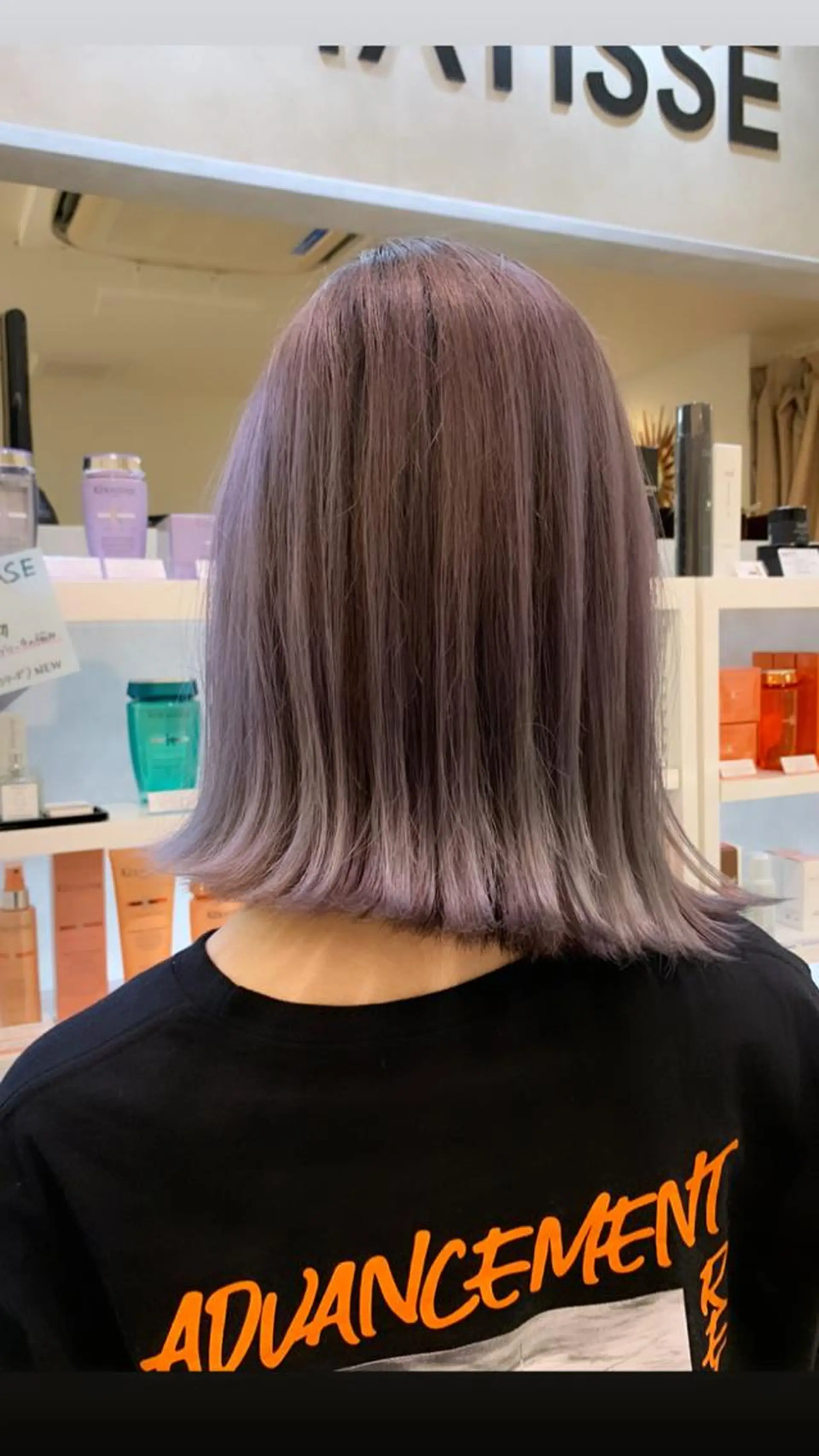 セミロング カラー バレイヤージュ ピンクカラー ホワイトピンク レイヤーカット メンズカット/レイヤ ーカット大名Lay.のヘアスタイル