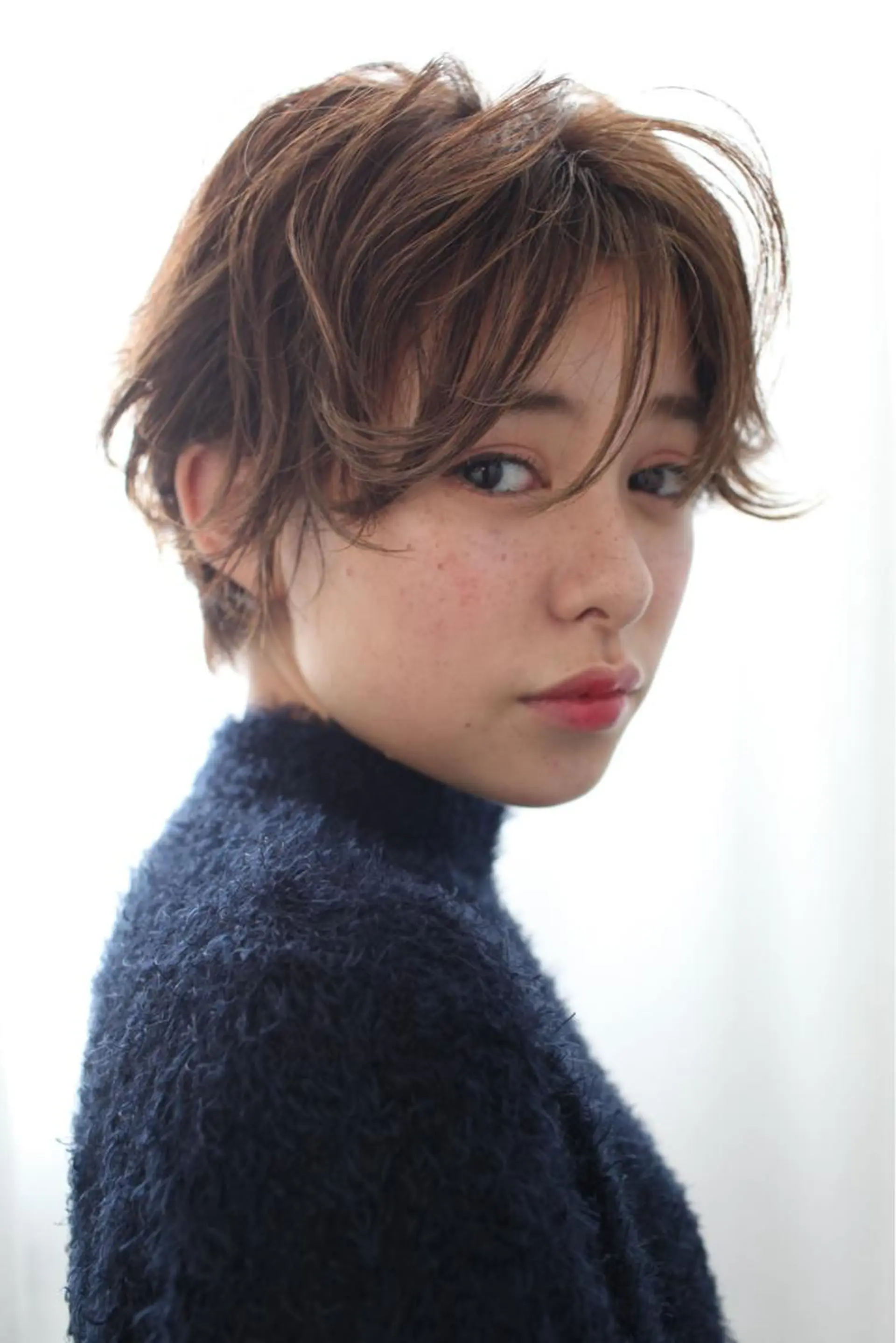 ショート 3Dハイライト くせ毛 ハイライト ショートヘア パーマ×ウルフカット koya☆のヘアスタイル