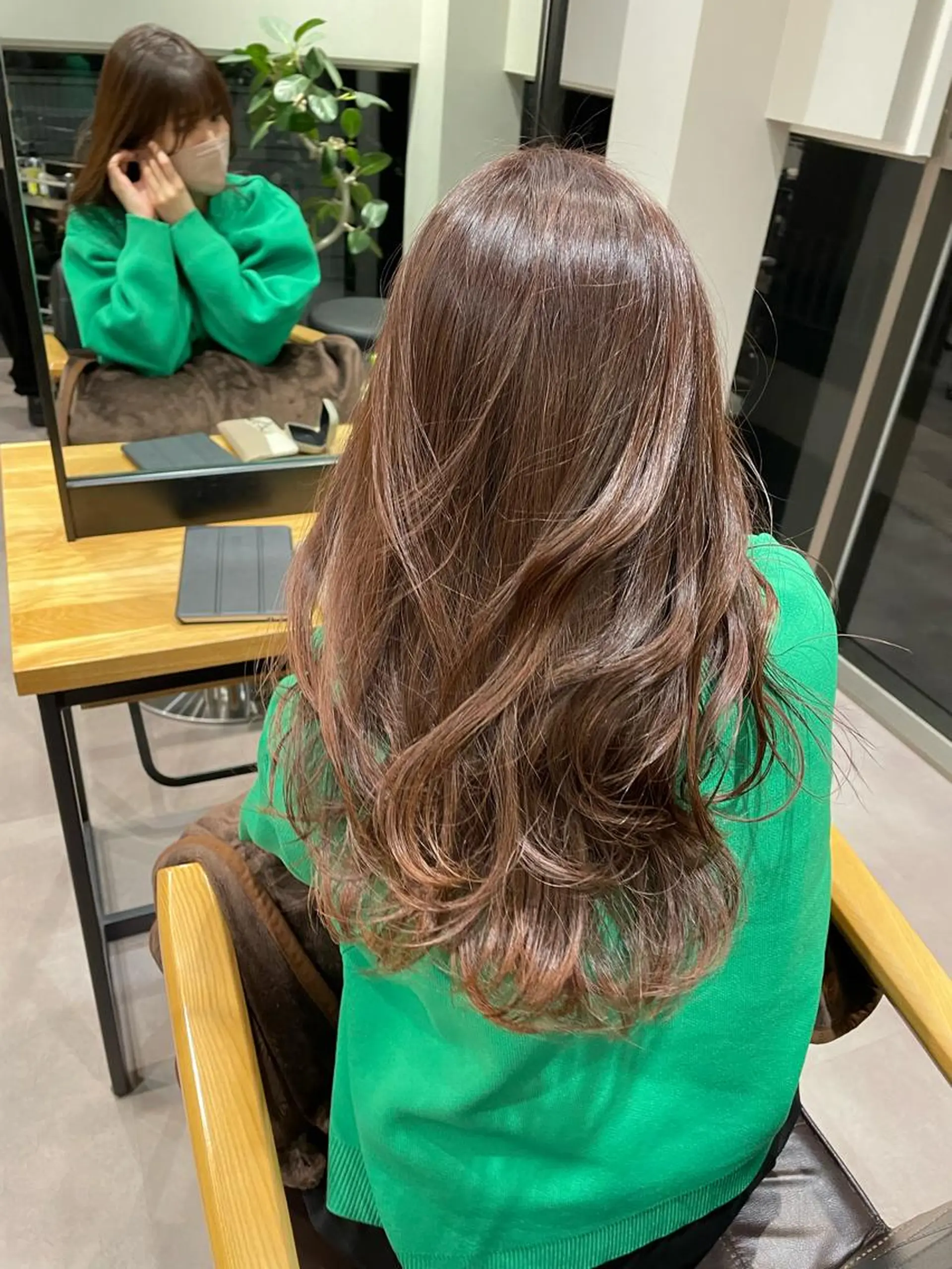 ロング カラー バレイヤージュ ベージュカラー ブロンド デザインカラー グラデーションカラー ヘアカラー 韓国風/オシャレ /縮毛矯正/滝口琴未のヘアスタイル