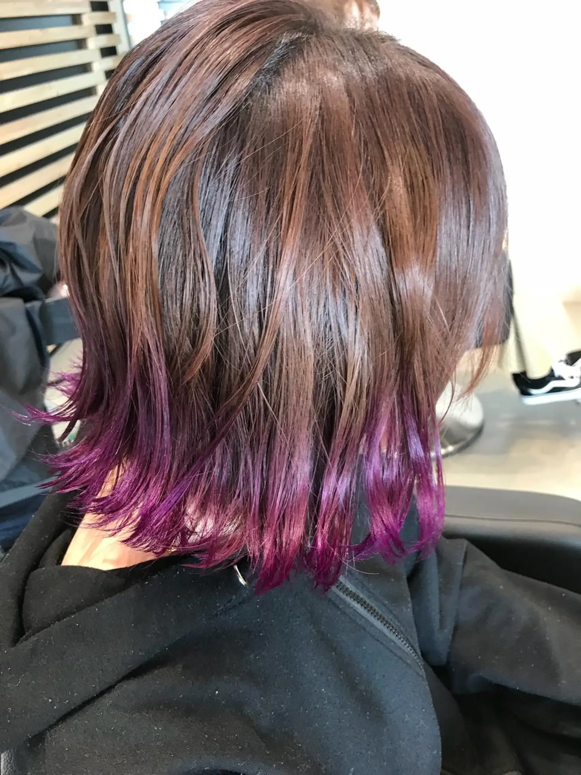ショート カラー ブリーチ ピンクカラー パープルカラー ヘアカラー 大久保 隆蔵のヘアスタイル