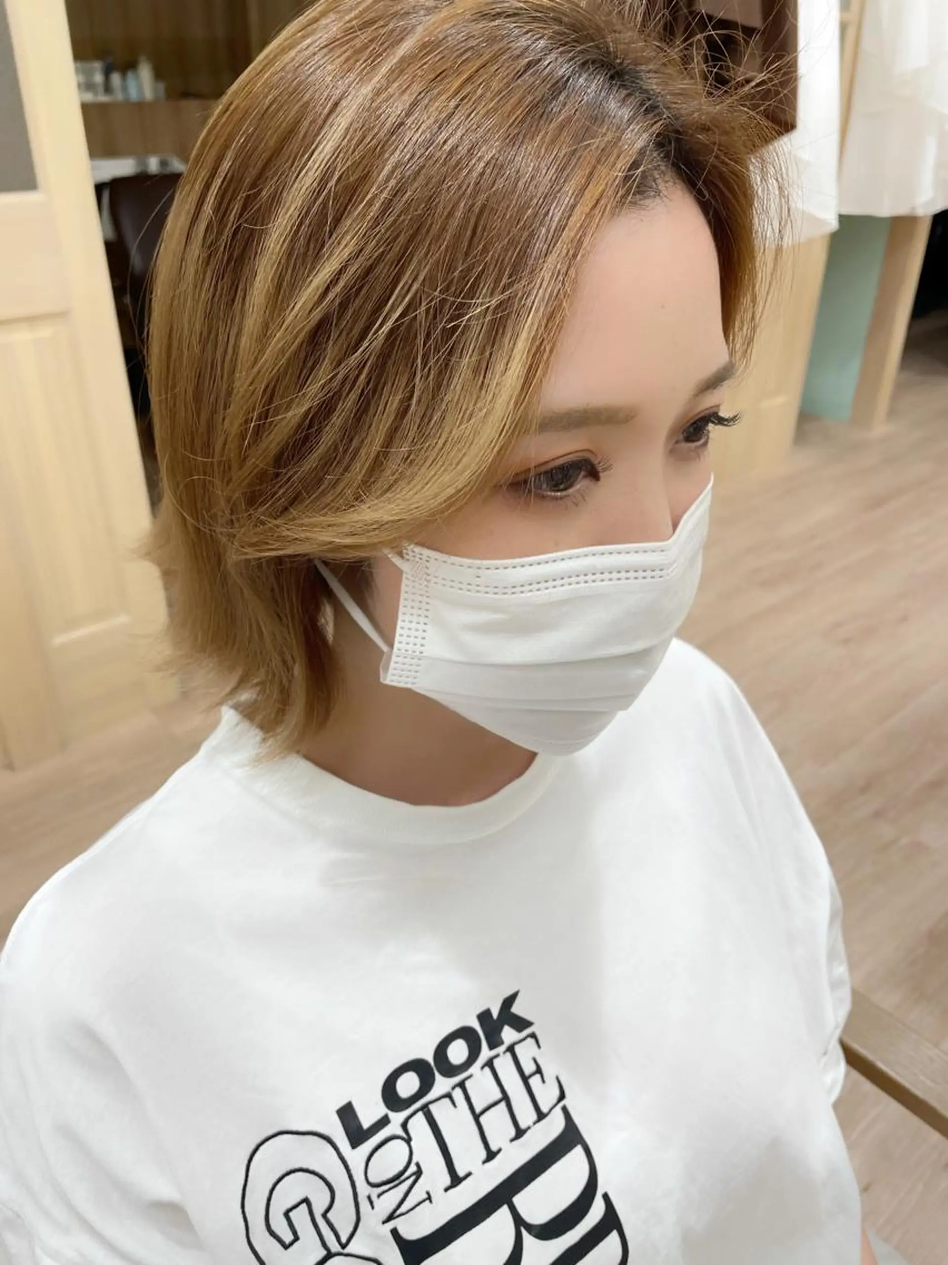 ショート 顔まわりレイヤー 韓国風ヘア レイヤーカット KANAMI日暮里 韓国ヘア・メイクのヘアスタイル