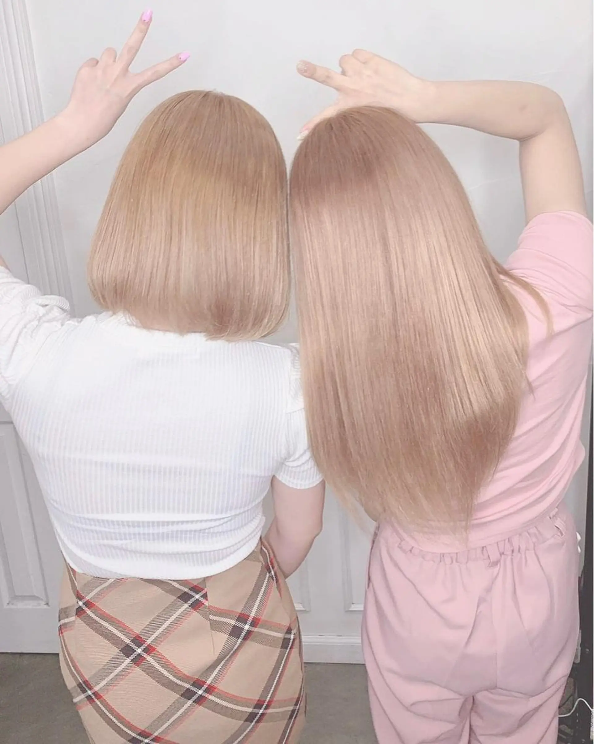 ミディアム カラー ヘアアレンジ カット ヘアカラー トリートメント ヘアセット 韓国ヘア🦋 Nanaka🦋のヘアスタイル