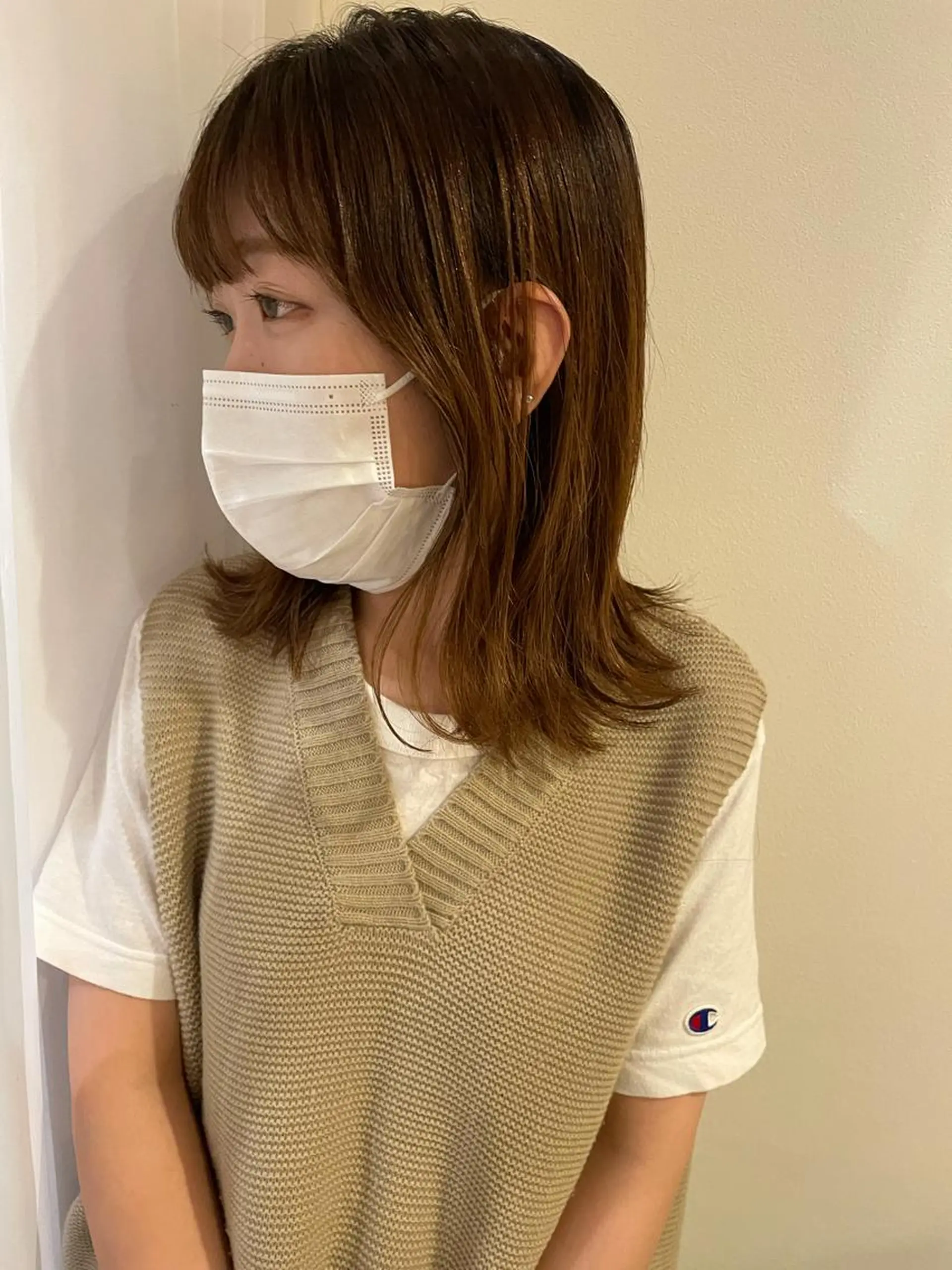 ミディアム 藤井 みなみのヘアスタイル