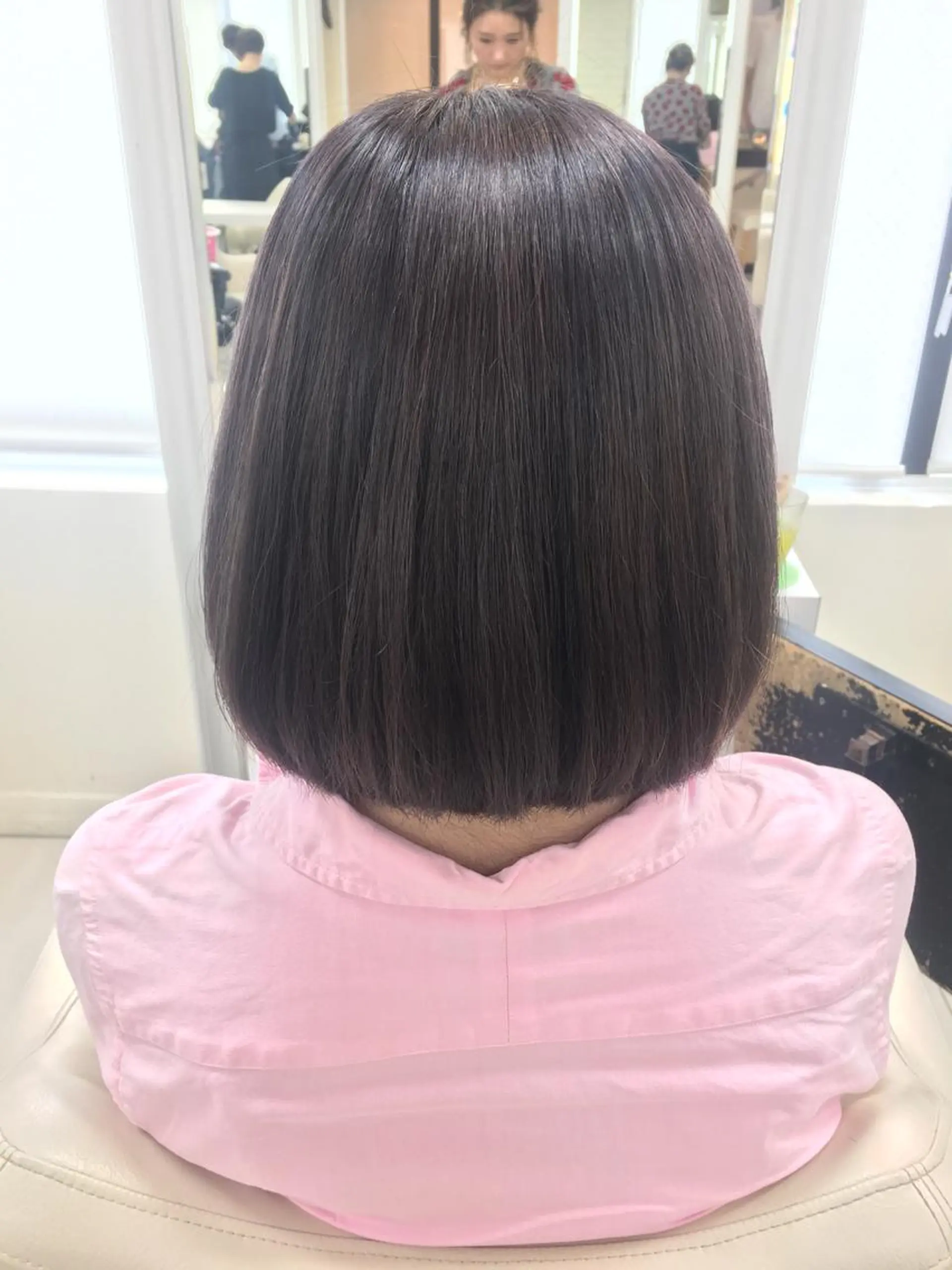 ミディアム アッシュ K kasumiのヘアスタイル