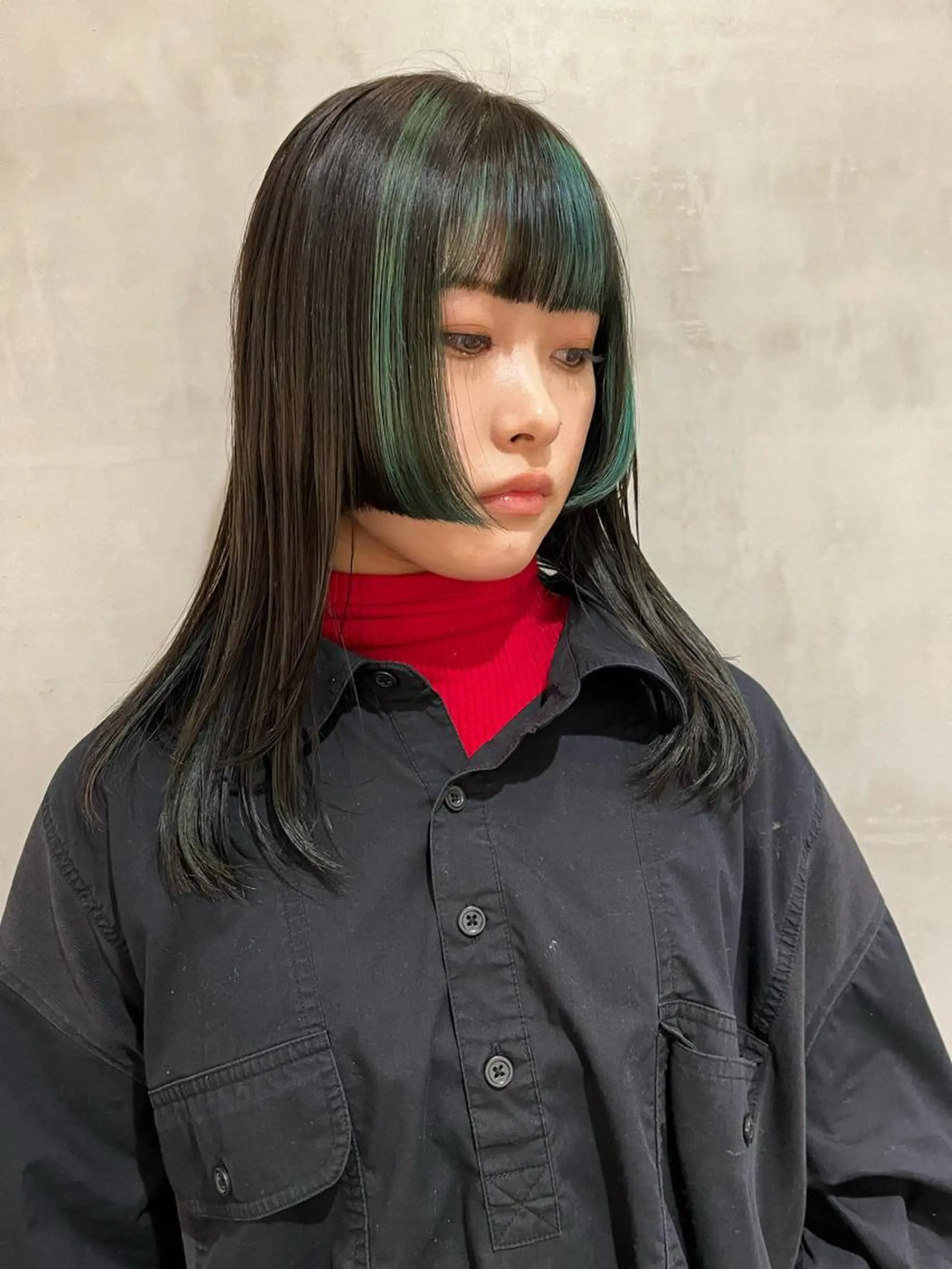 セミロング カラー ハイライトカラー ハイライト カット ヘアカラー トリートメント 暖色🍒姫カット🎀 オタク特化🎀ゆうなのヘアスタイル