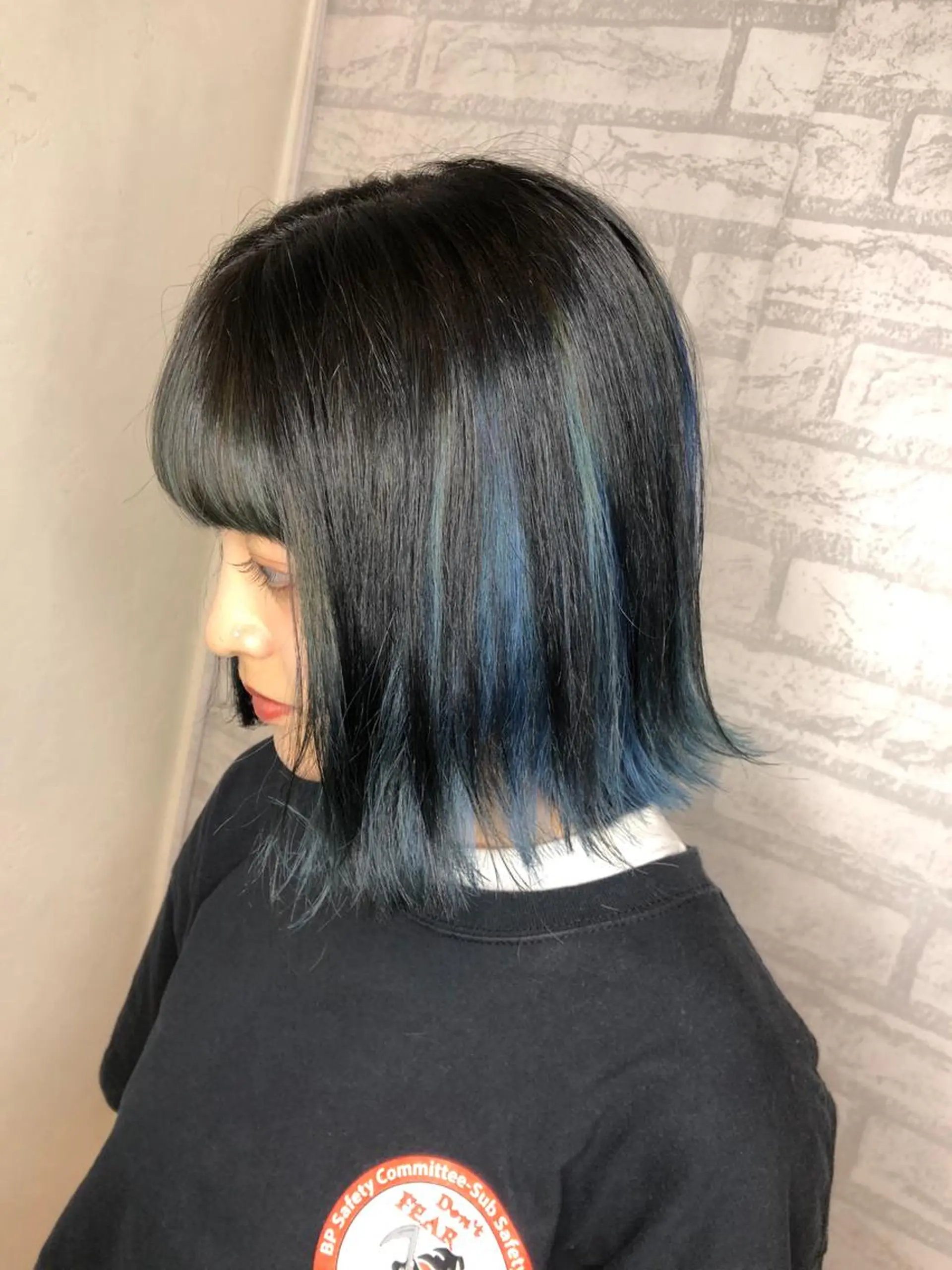 ショート カラー ブルーカラー カット ヘアカラー トリートメント JIL BLAN 京都のヘアスタイル