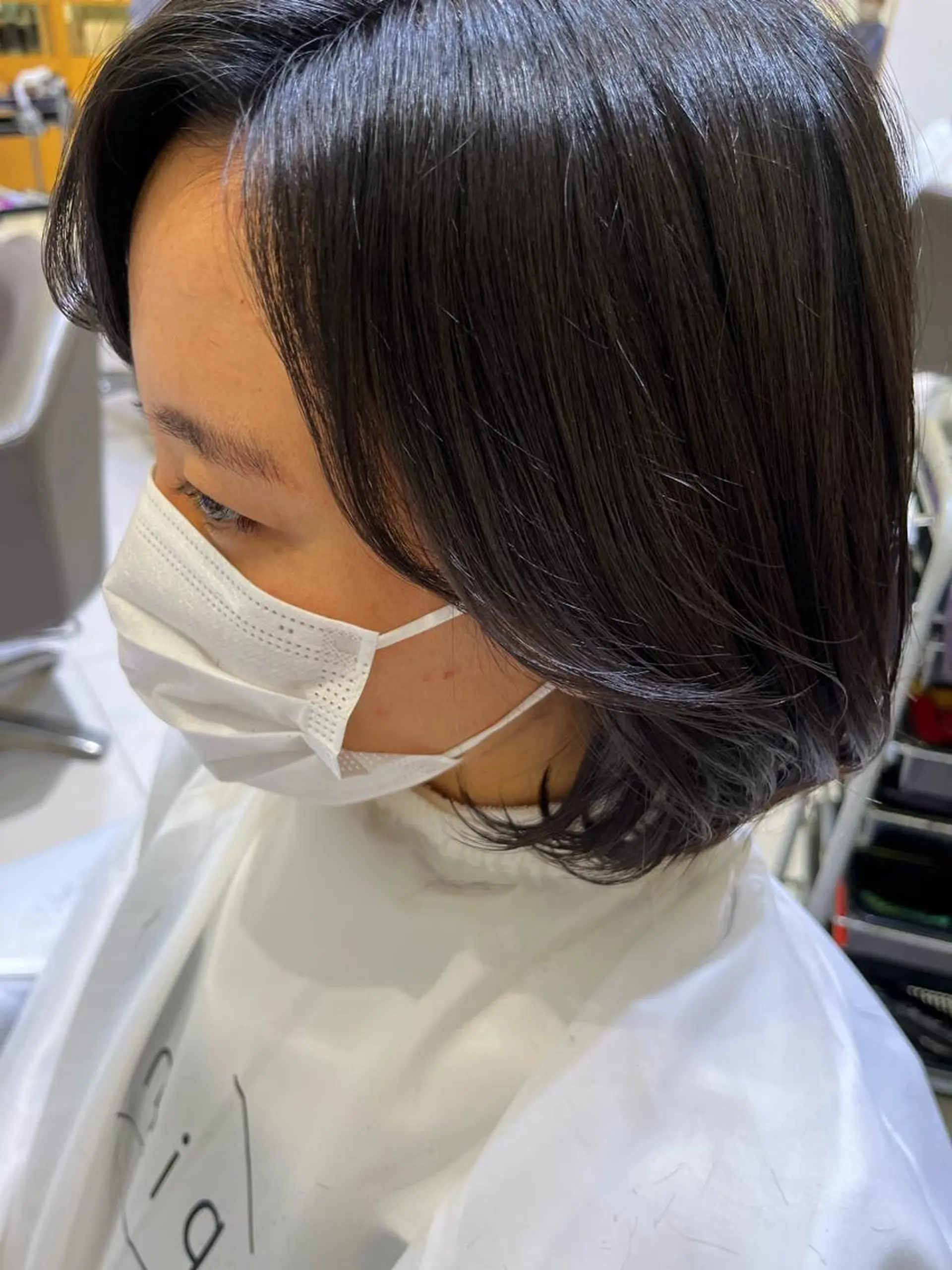 ショート パーマ 宮永 れいなのヘアスタイル