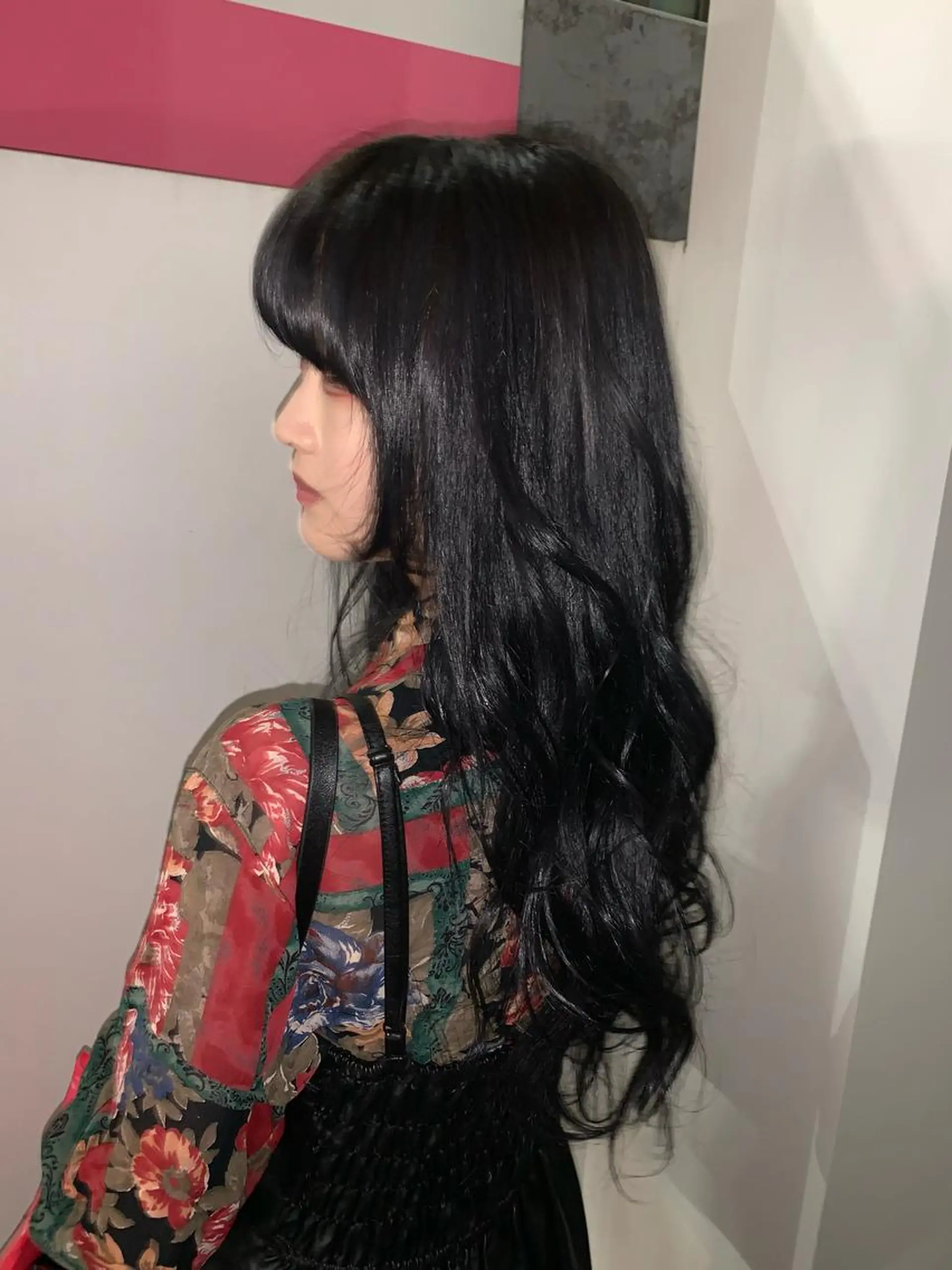 ロング カラー ピンクベージュ/新潟 万代/高橋桃葉🍑のヘアスタイル