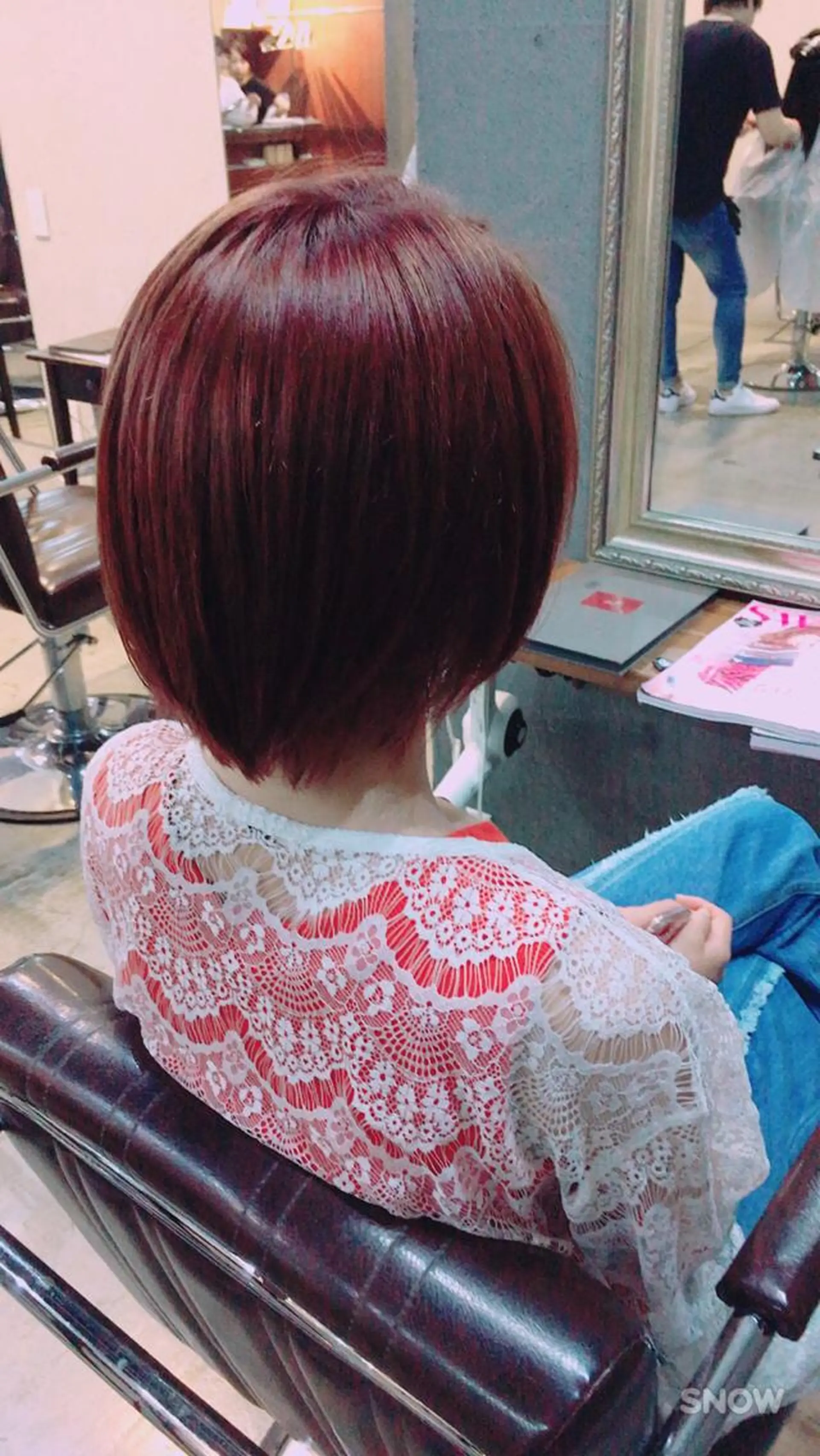 ショート カラー ブリーチ 透明感カラー ヘアカラー 桜田 修未のヘアスタイル
