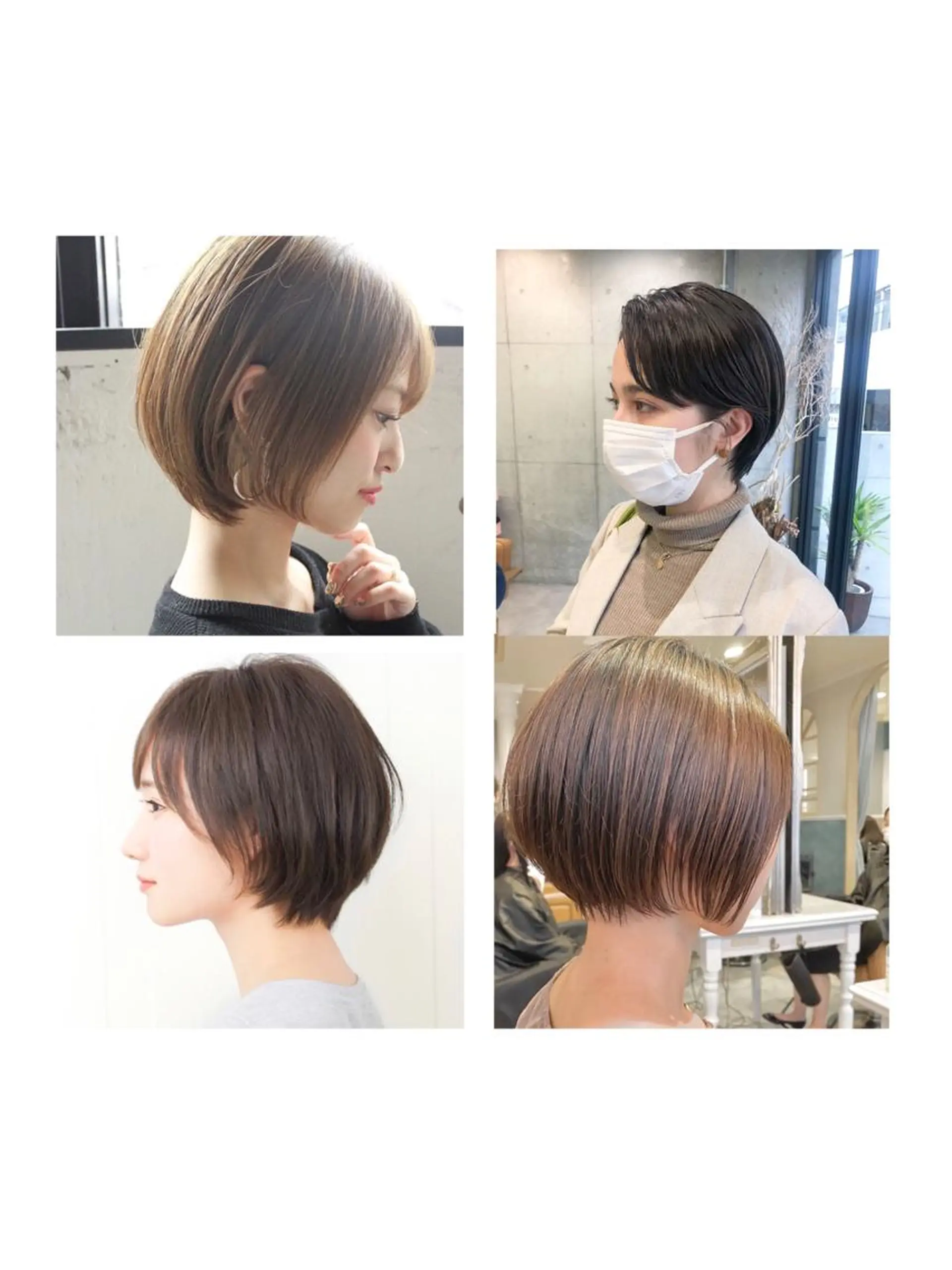 ショート ヘアアレンジ ショートボブ ボブ ショートヘア rii-🩰 トレンド韓国ヘアのヘアスタイル