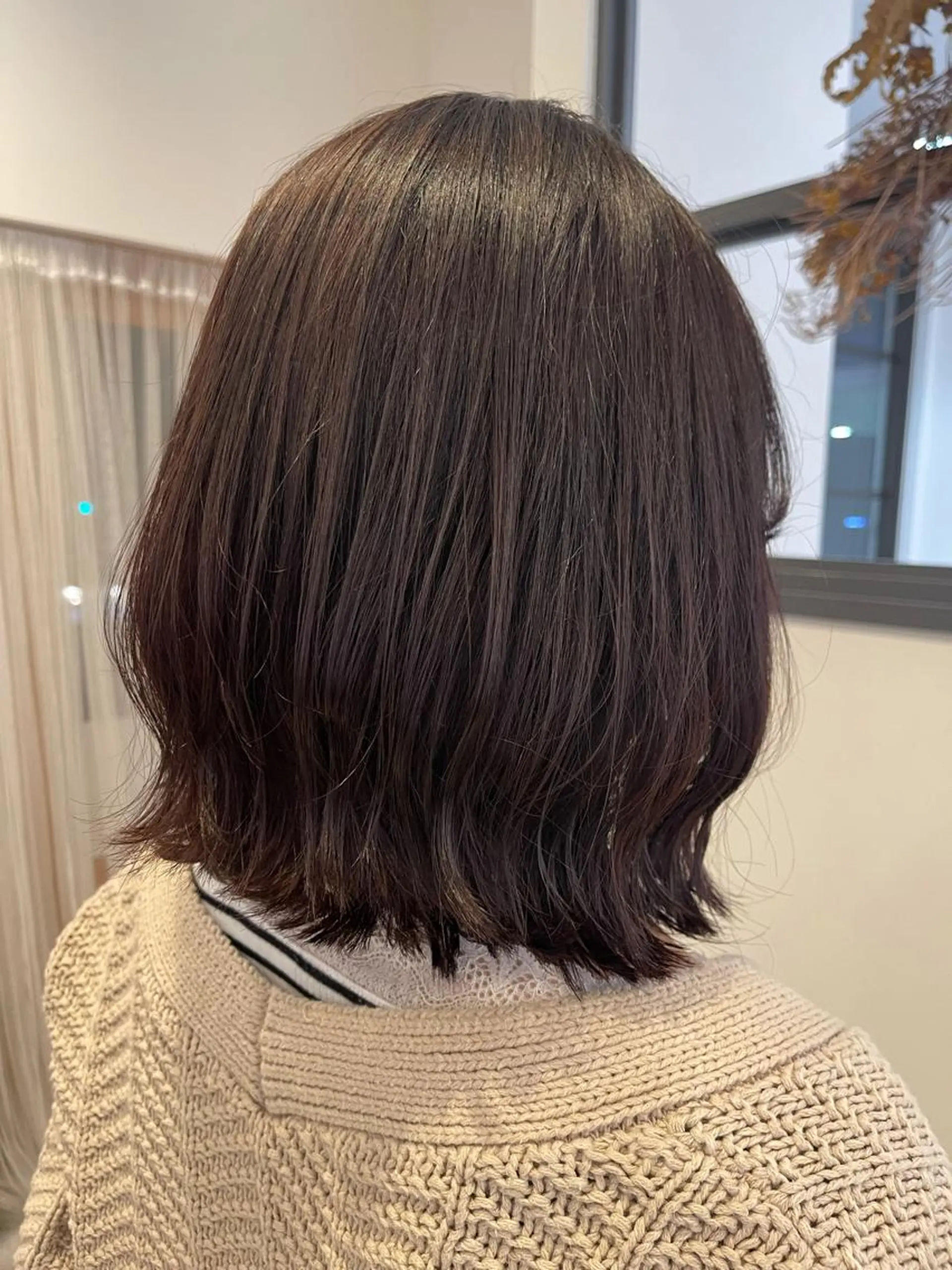 ミディアム ピンクブラウン 由比藤理子 ブリーチカラー🌈のヘアスタイル