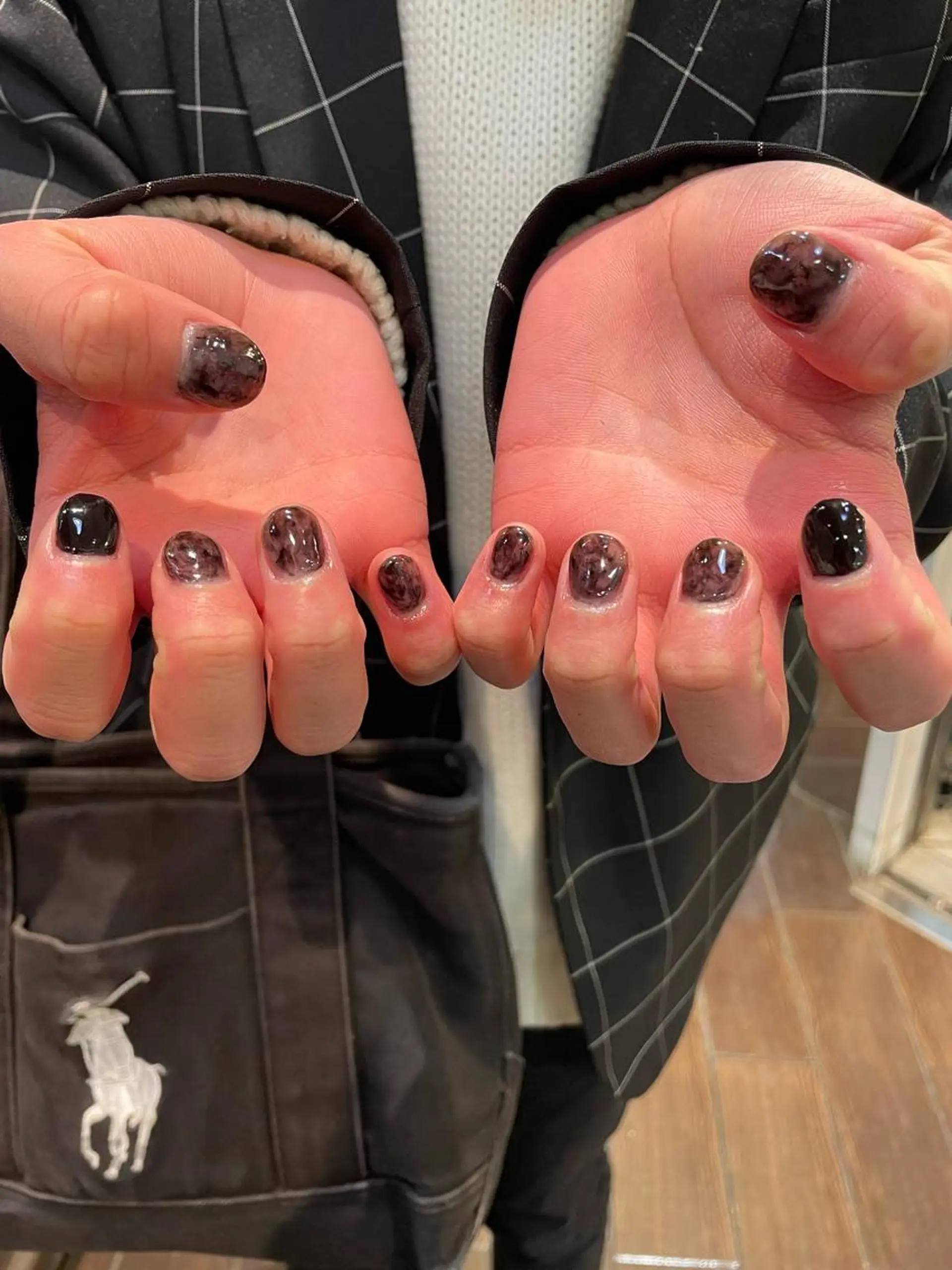 メンズ ネイル メンズハイトーン 学生(メンズ向け) メンズネイル ハンドネイル メンズ/艶髪/カラー サクラ🌸のヘアスタイル