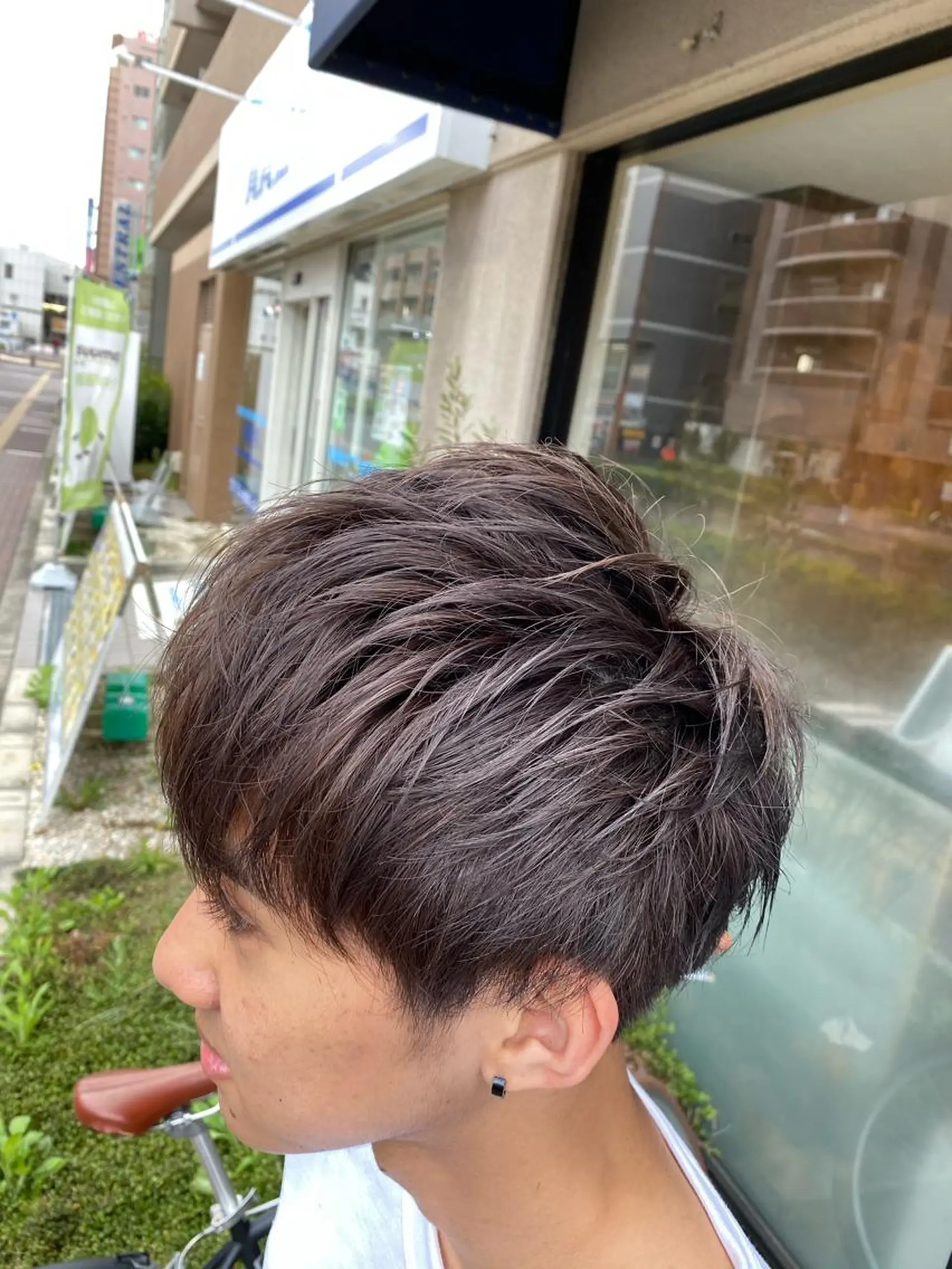 ショート カラー メンズ カット ヘアカラー ヘッドスパ Belle hair Design青野大貴のヘアスタイル