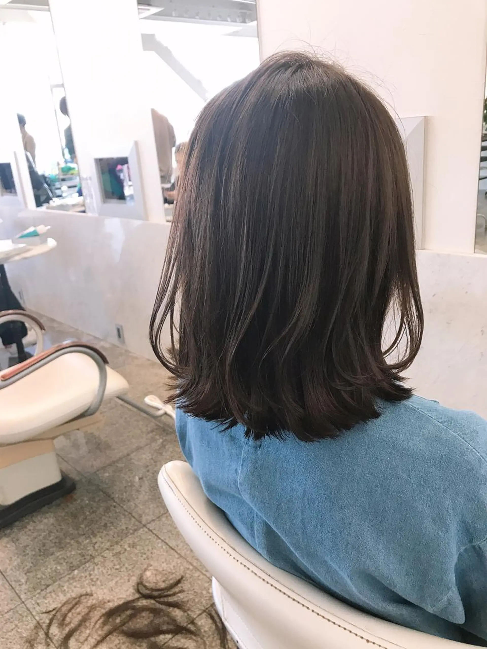 セミロング カット トリートメント 大森 有紗のヘアスタイル