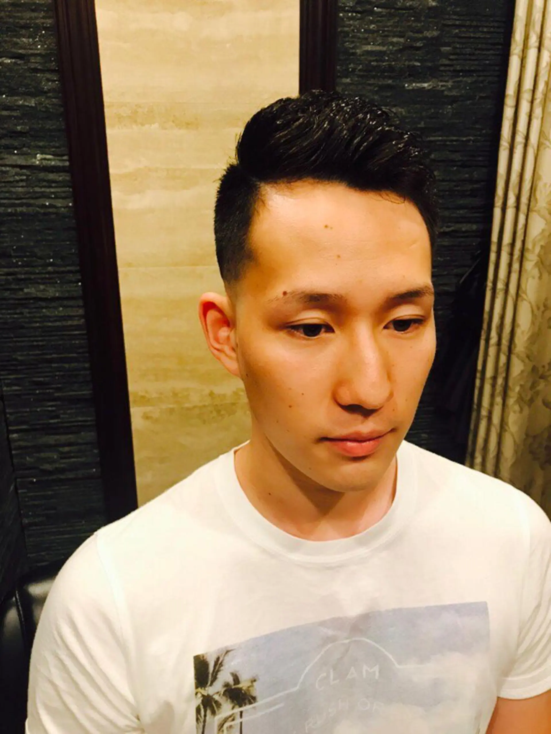 ショート パーマ メンズ 山田 香菜のヘアスタイル