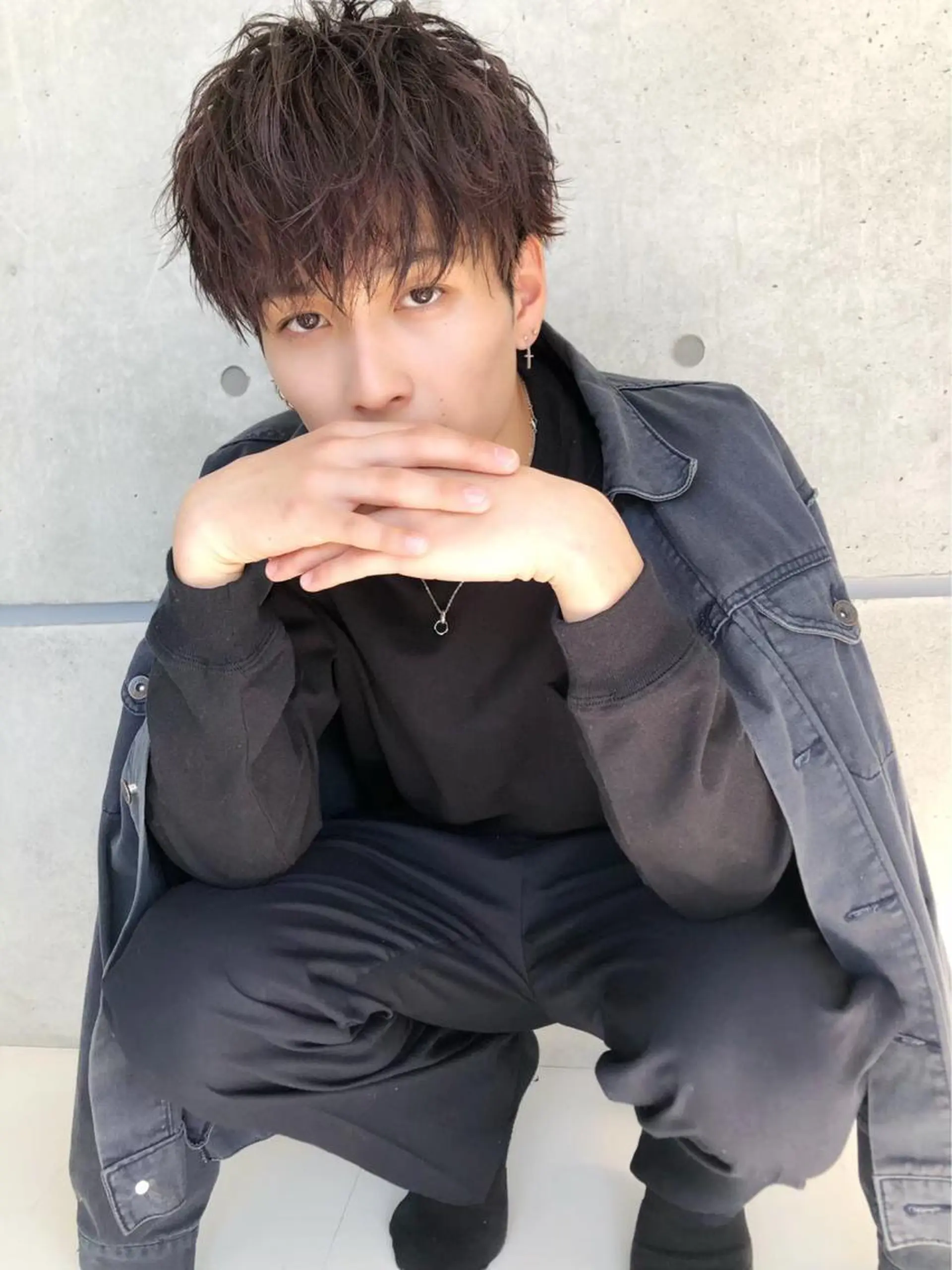 ミディアム カラー ヘアアレンジ メンズ ✨【公式】渋谷メンズ サロン BLUCK✨のヘアスタイル