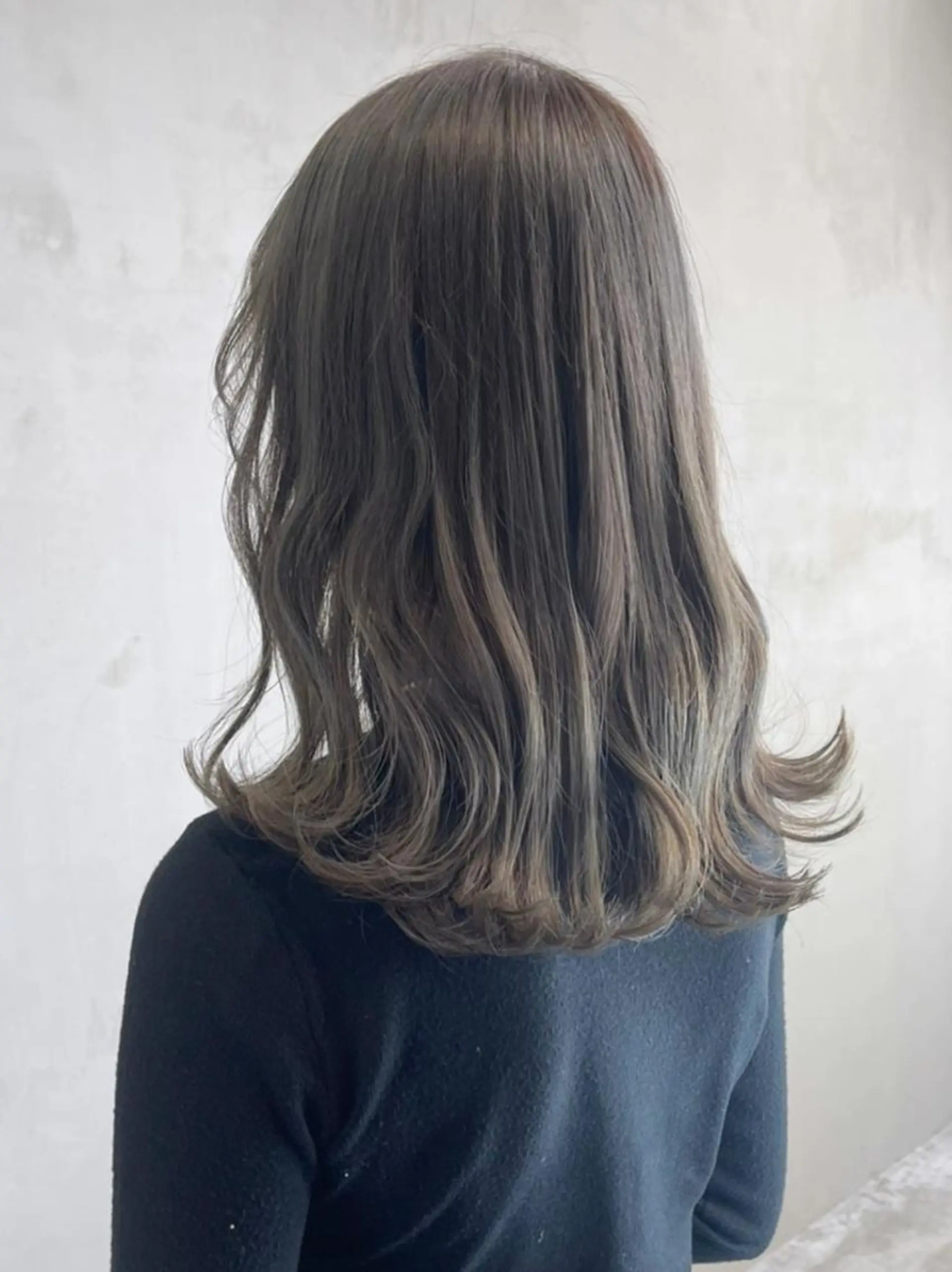 セミロング パーマ カラー ヘアアレンジ ブラウンカラー ラベンダーカラー ラベンダーブラウン カット ヘアカラー トリートメント ITbyALBUM 中野店のヘアスタイル