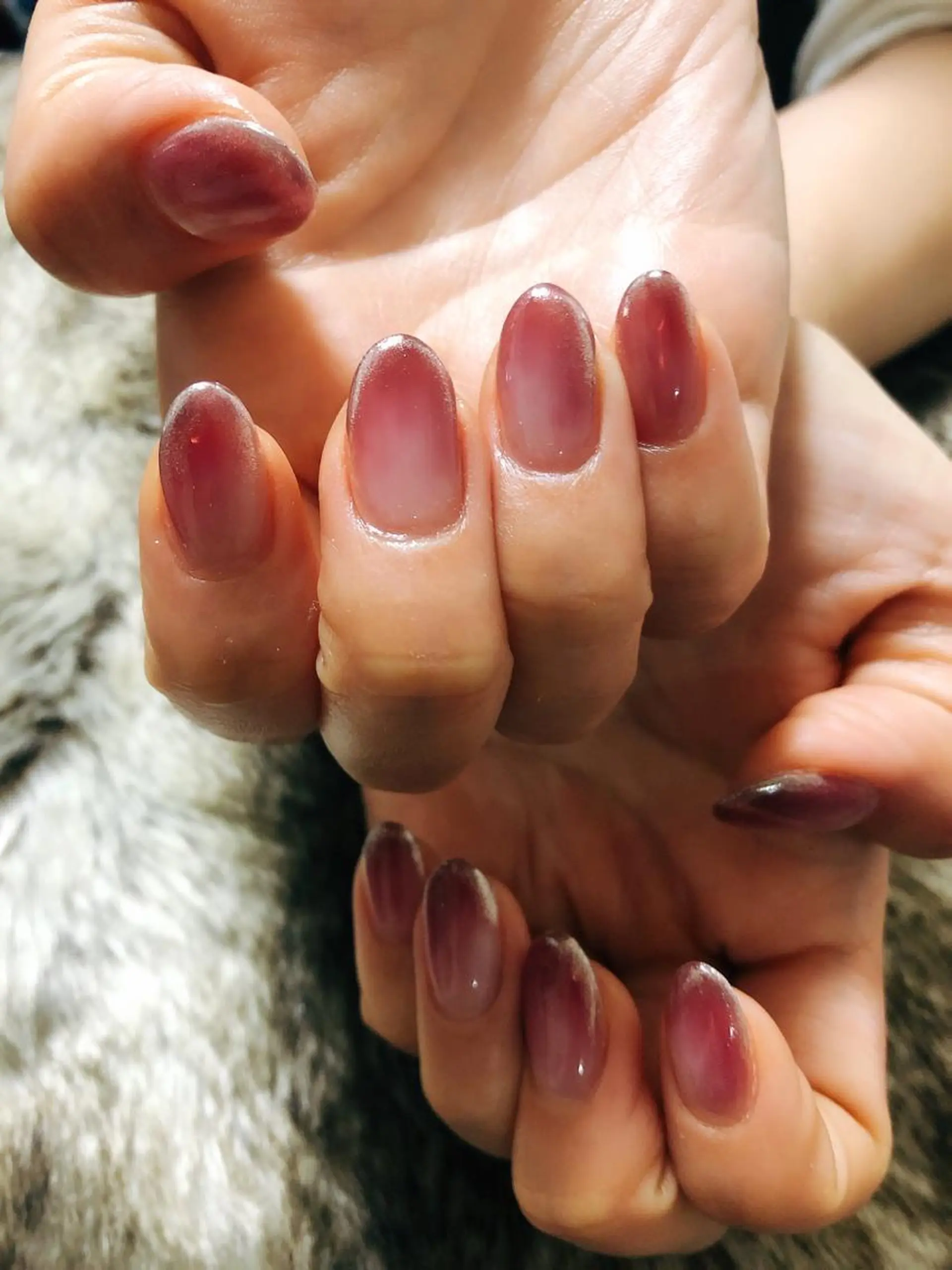 ネイル グラデーション ミラーネイル kiki nail 二子玉川のネイルデザイン