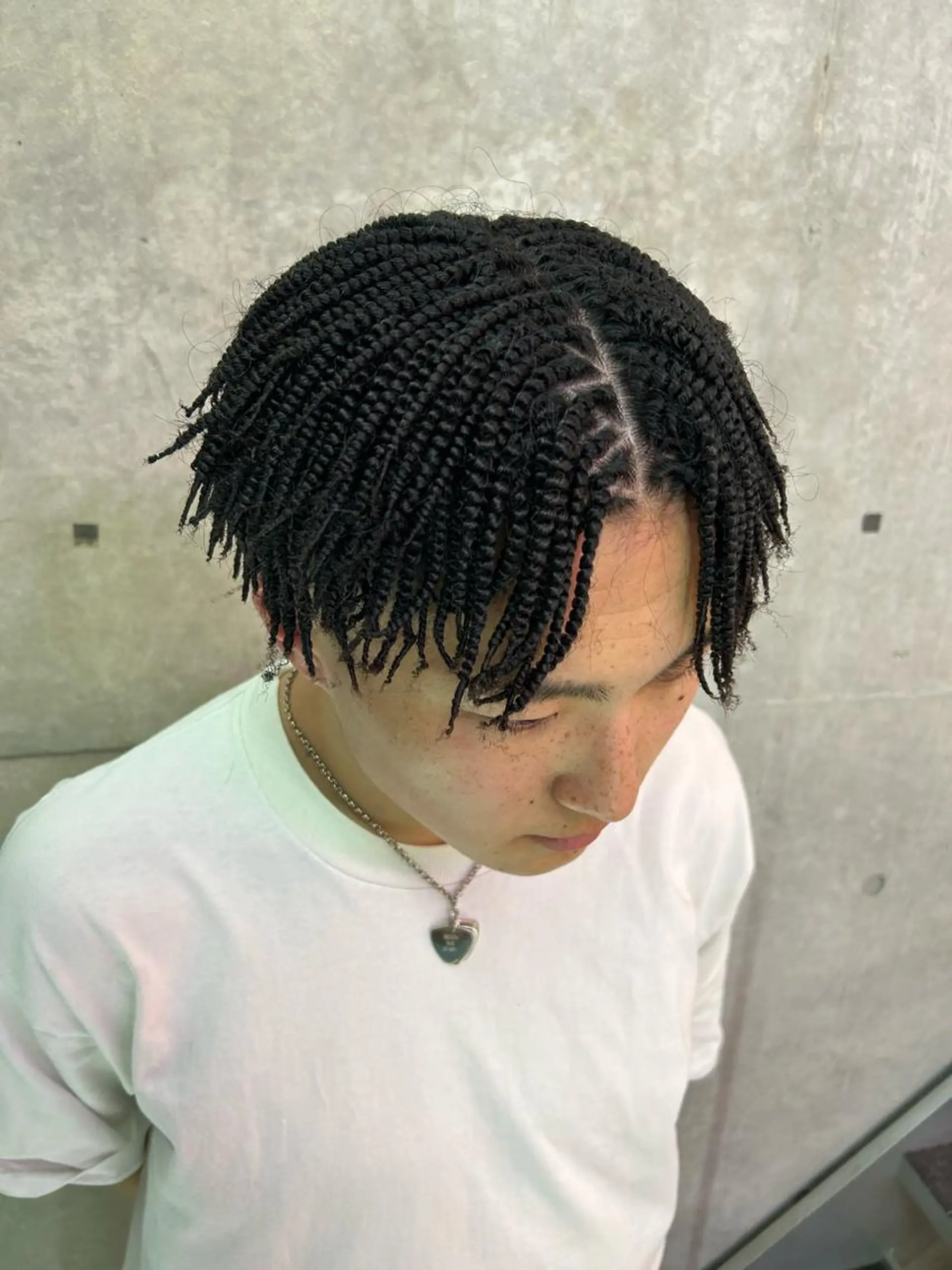 パーマ メンズ 濱田 春瑠のヘアスタイル