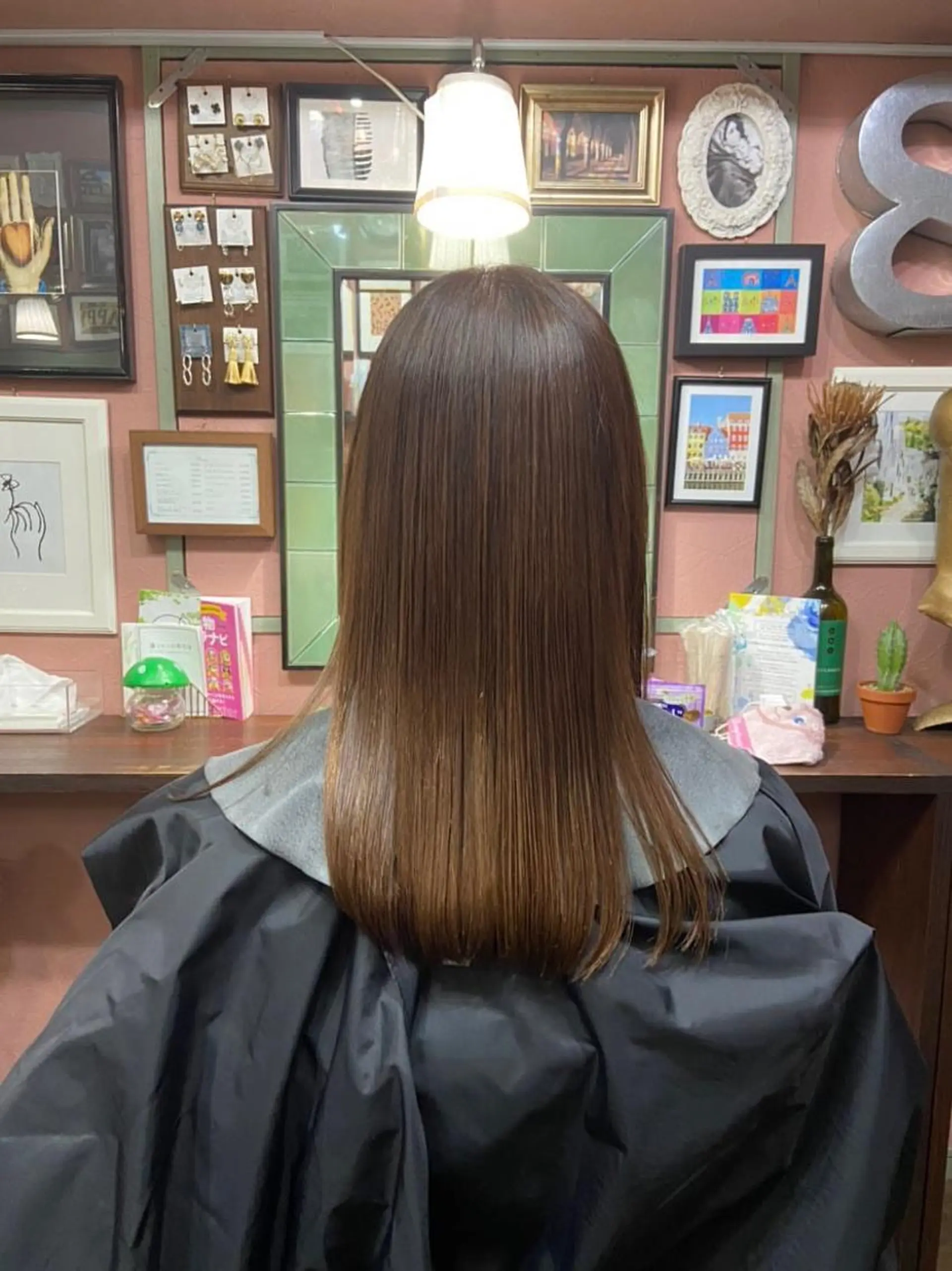 ロング カラー 髪質改善 縮毛矯正 トリートメント カット トリートメント chouette/ 根本優希のヘアスタイル