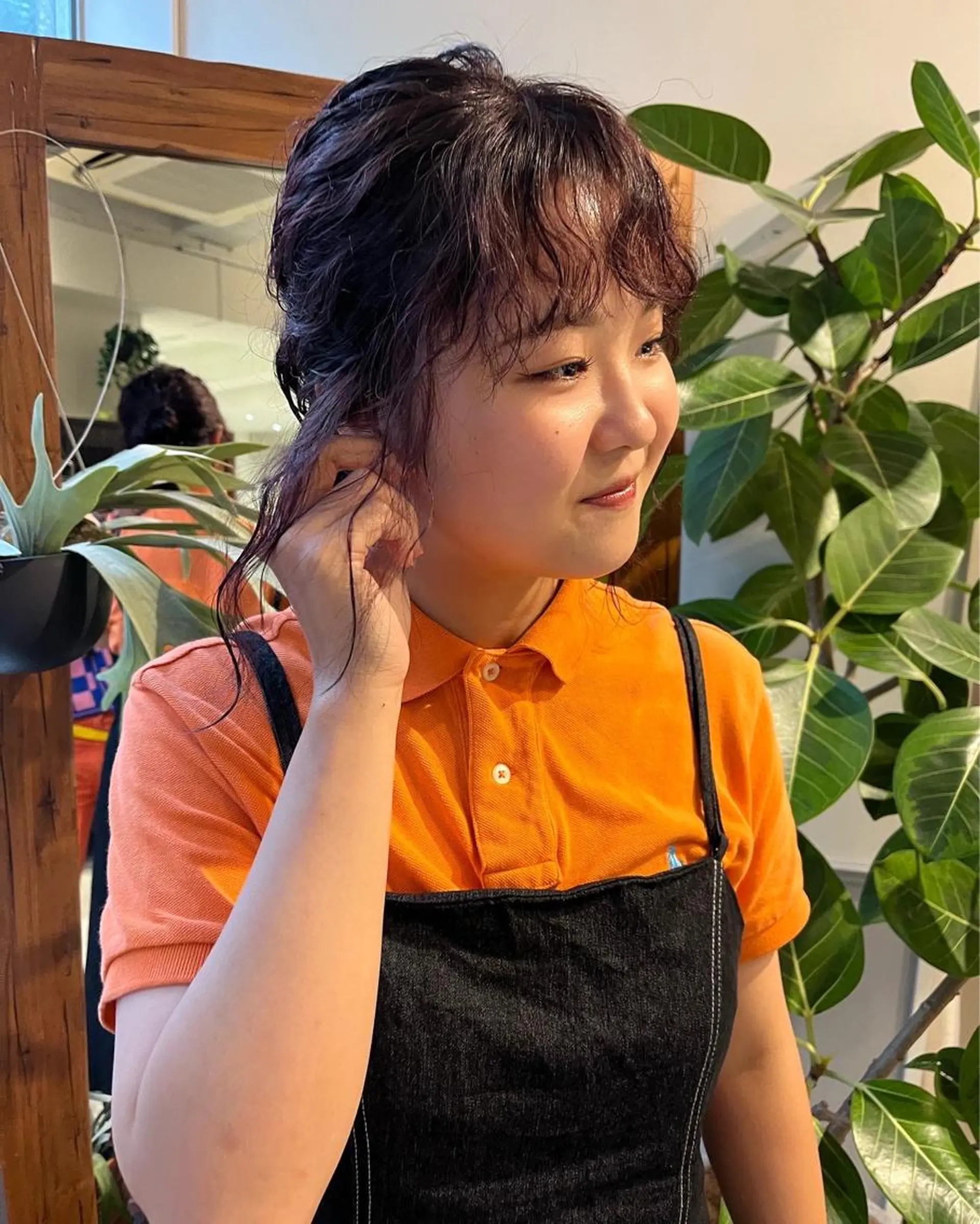 ミディアム カラー パーマ ヘアカラー パーマ トリートメント SIKI yuuna モテ韓国ヘア☁️のヘアスタイル