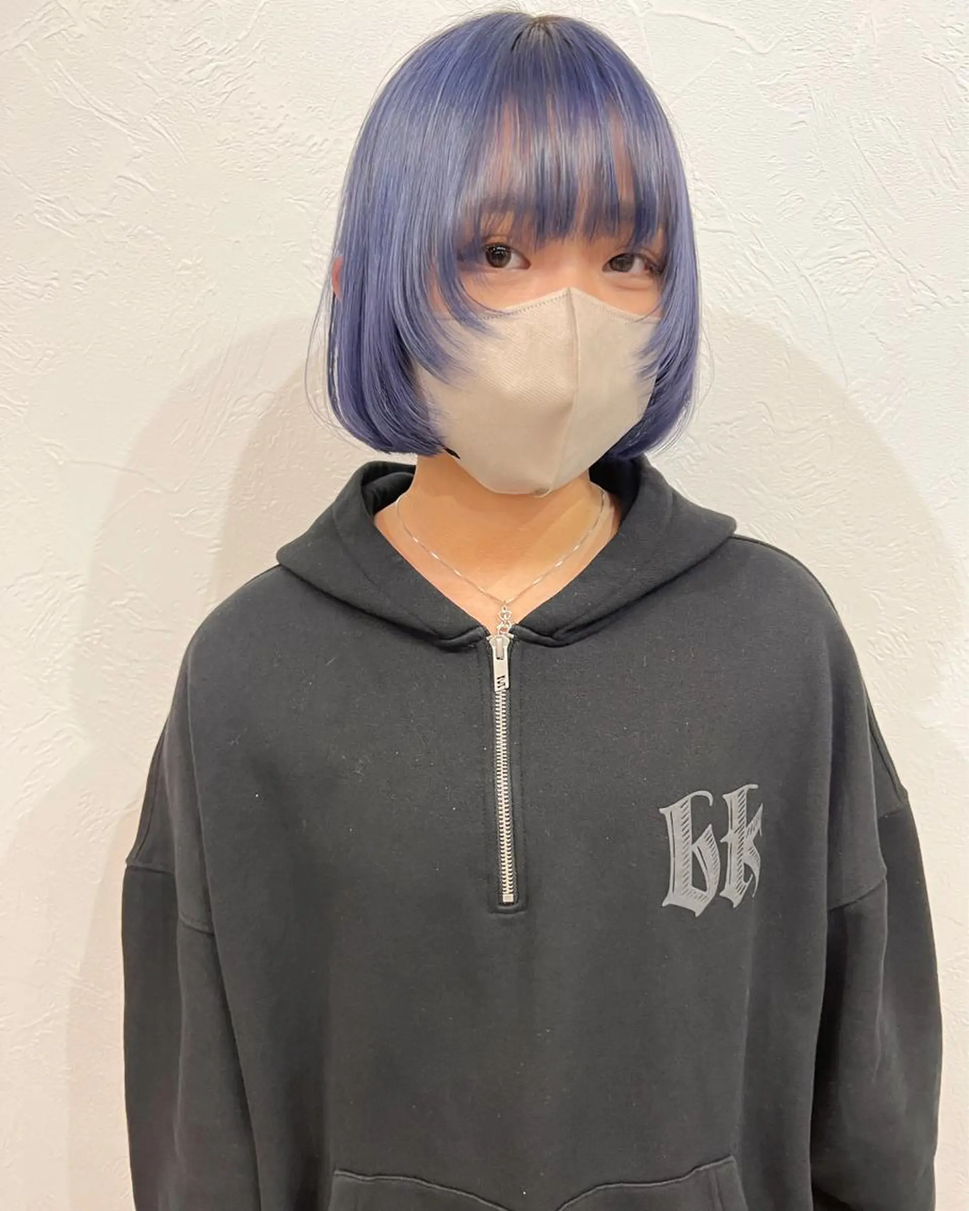 ショート カラー ブルーカラー レイヤーカット ヘアカラー トリートメント ハイトーンカラー✨ 永井大貴のヘアスタイル