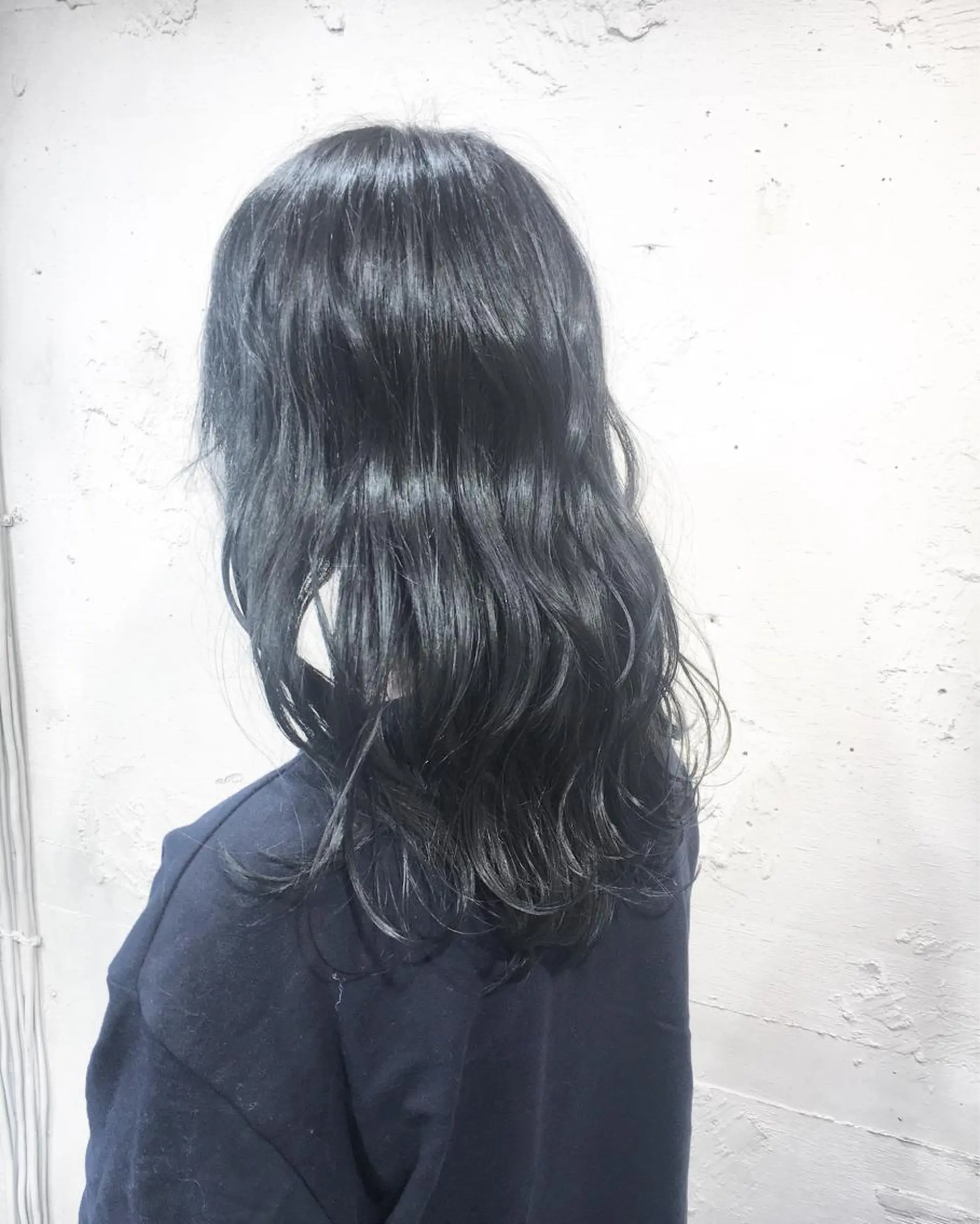 ロング カラー ブルーカラー ネイビーカラー カット ヘアカラー トリートメント ✨艶髪✨透明感✨ 山内大樹のヘアスタイル