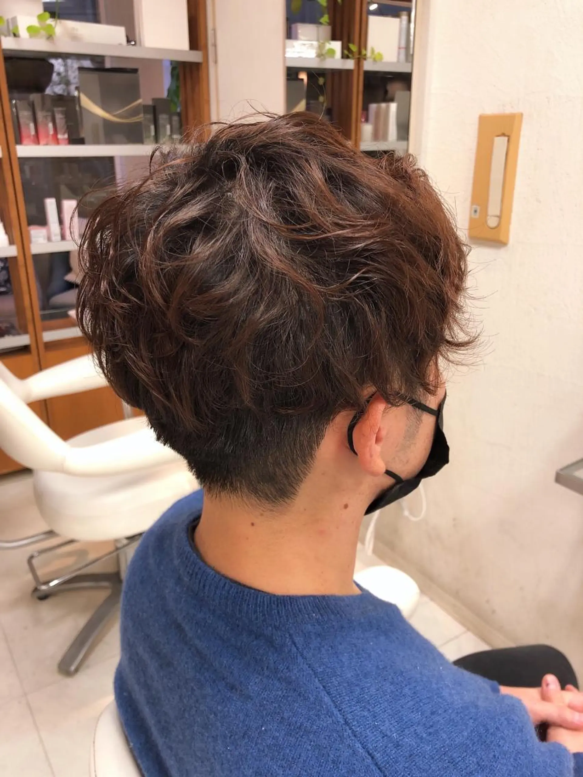 パーマ メンズ メンズパーマ スパイラルパーマ カット パーマ 阿部 美咲のヘアスタイル
