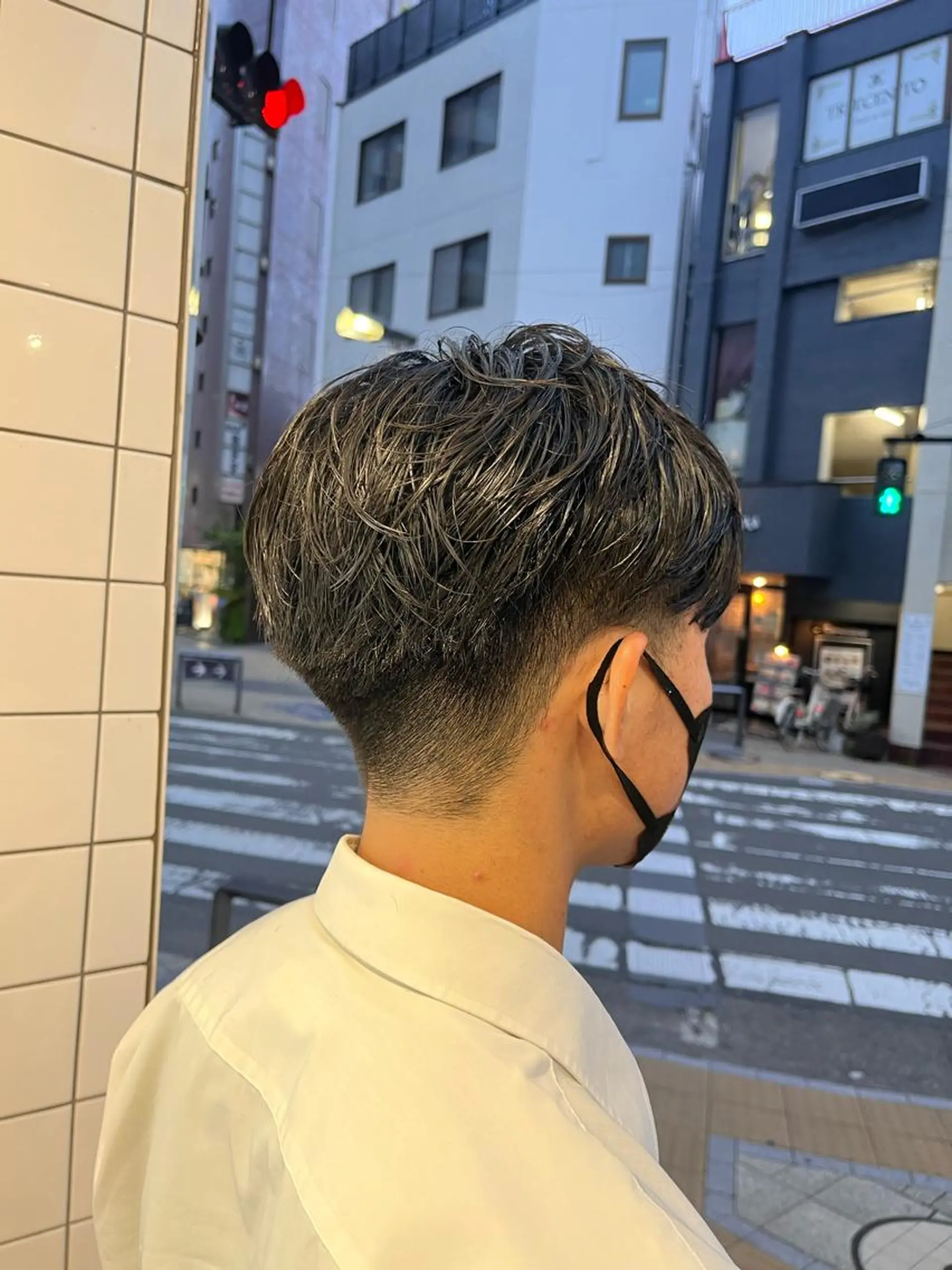 ショート パーマ 武井　弘希 ブリーチなしカラー✨のヘアスタイル
