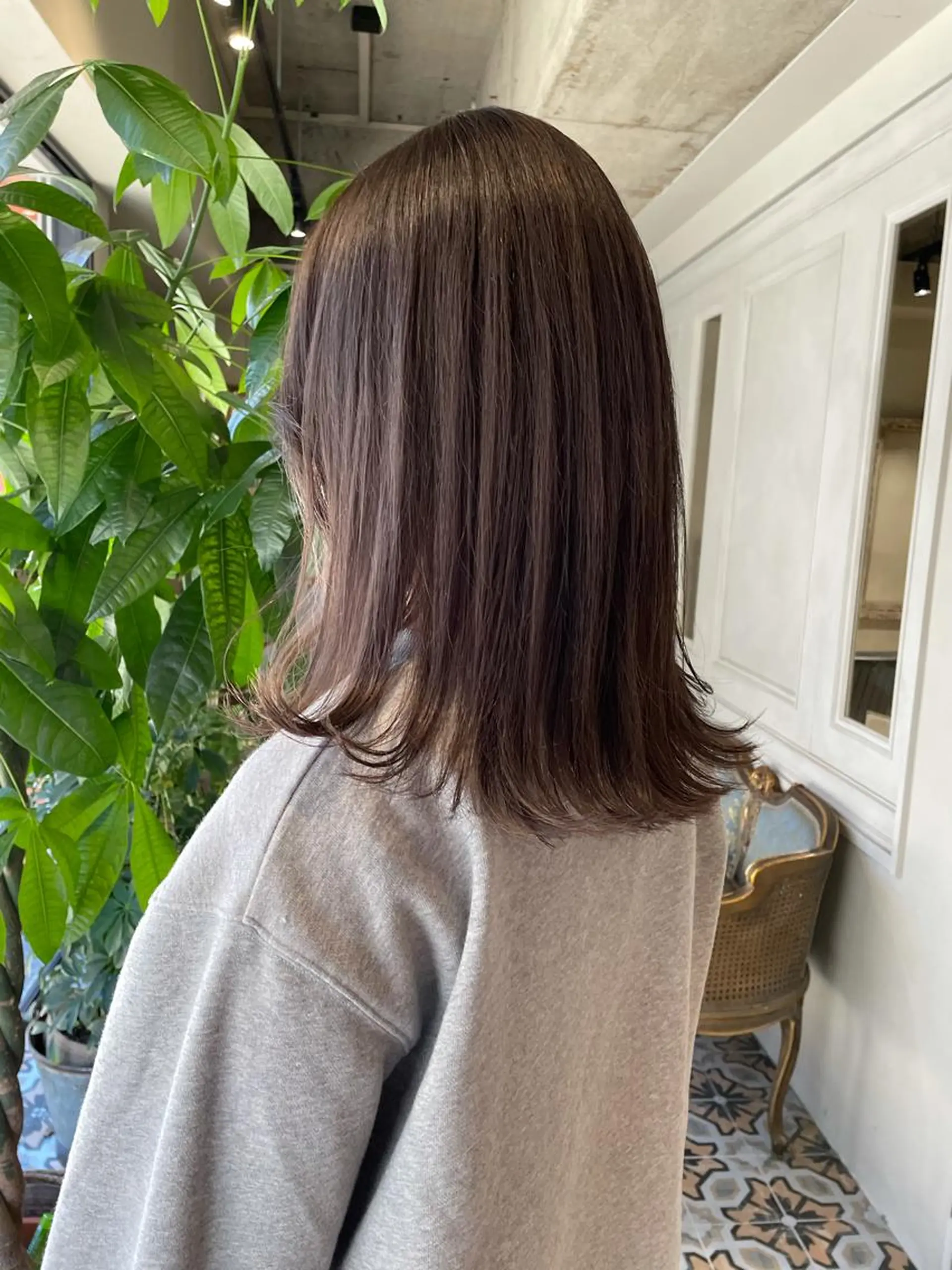 セミロング 原 菜帆のヘアスタイル