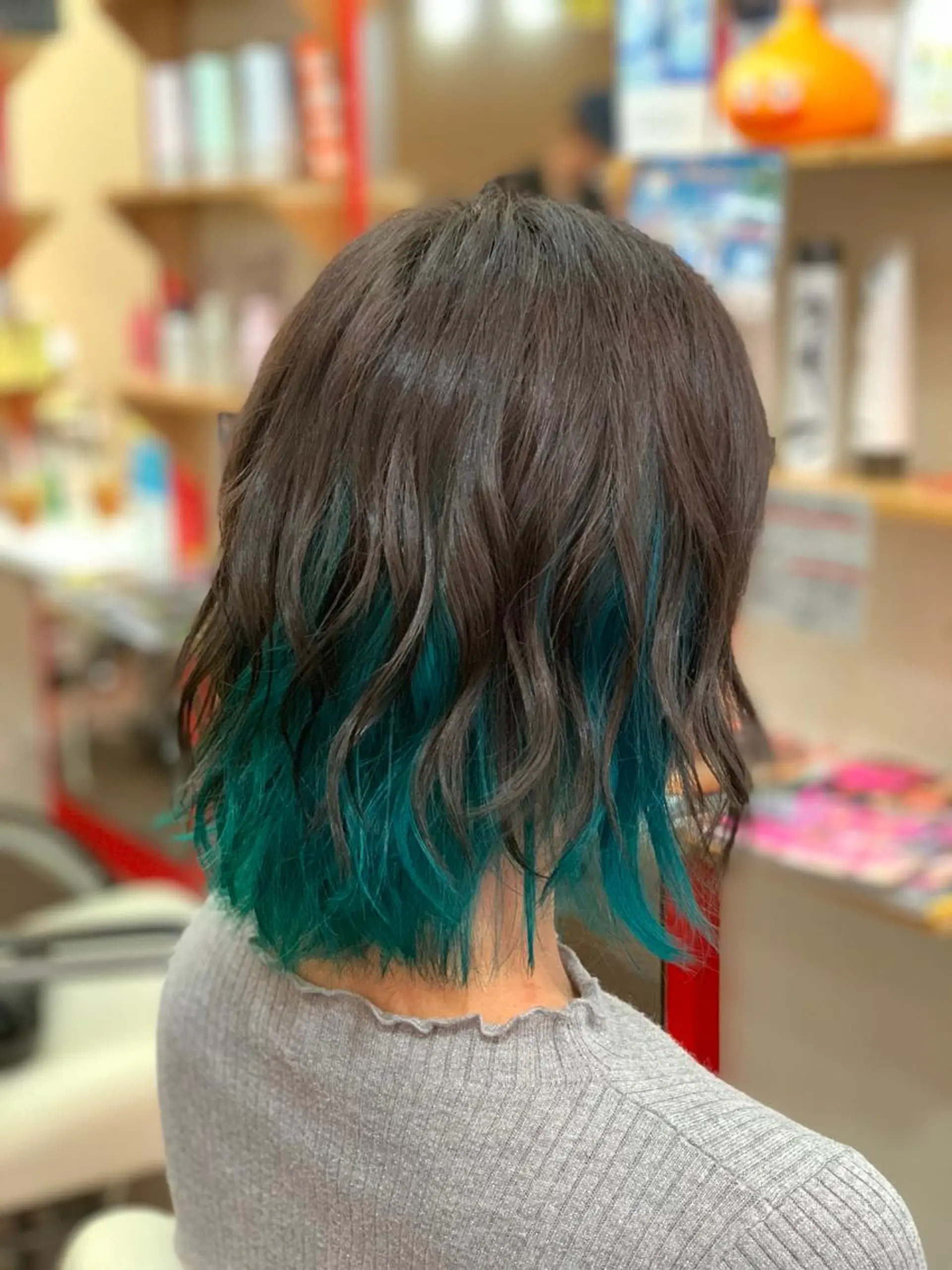 ミディアム カラー ヘアカラー たけい ゆうきのヘアスタイル