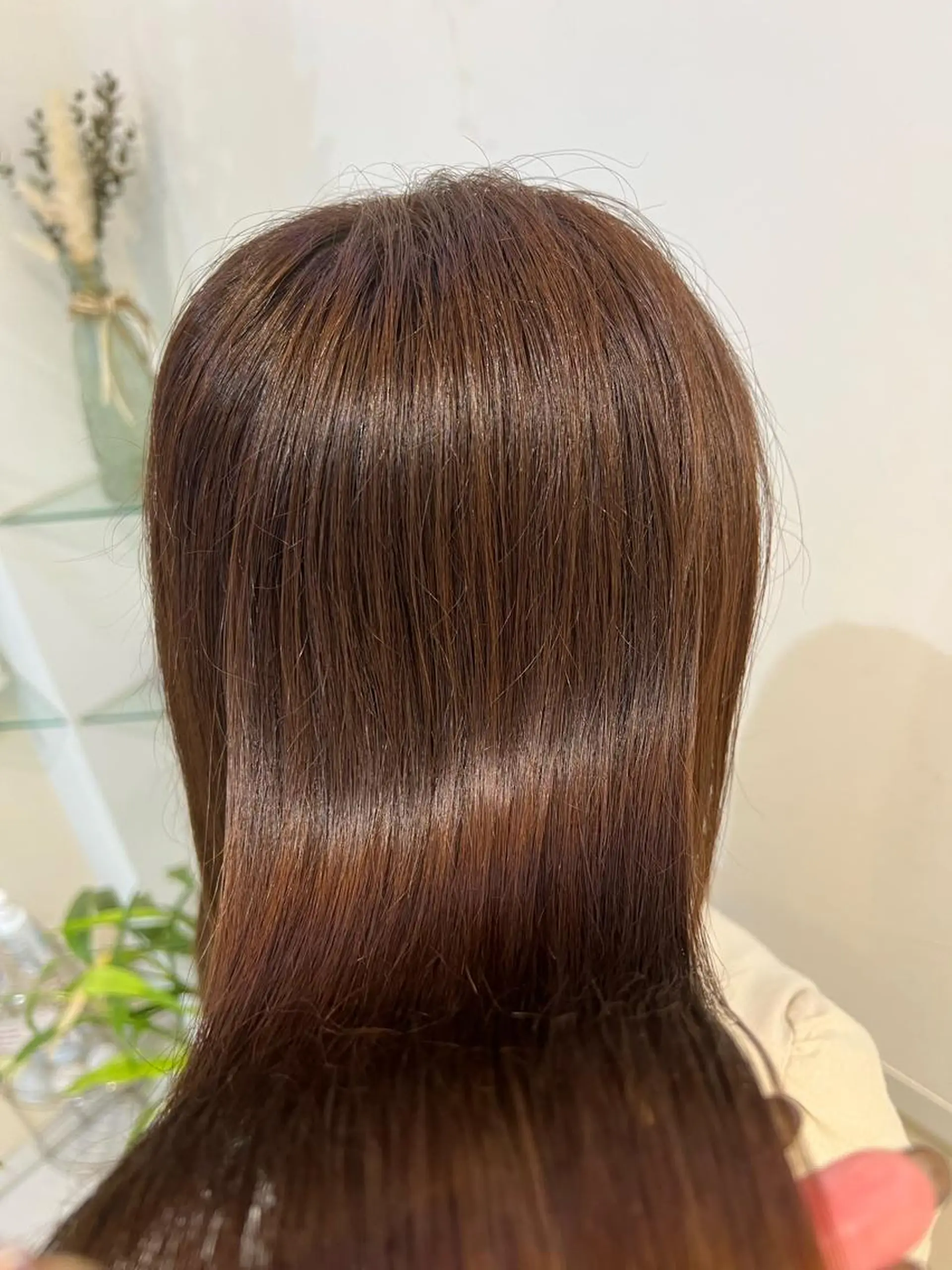 ロング カラー ブリーチしない暖色 カラー🥀杉 優菜のヘアスタイル