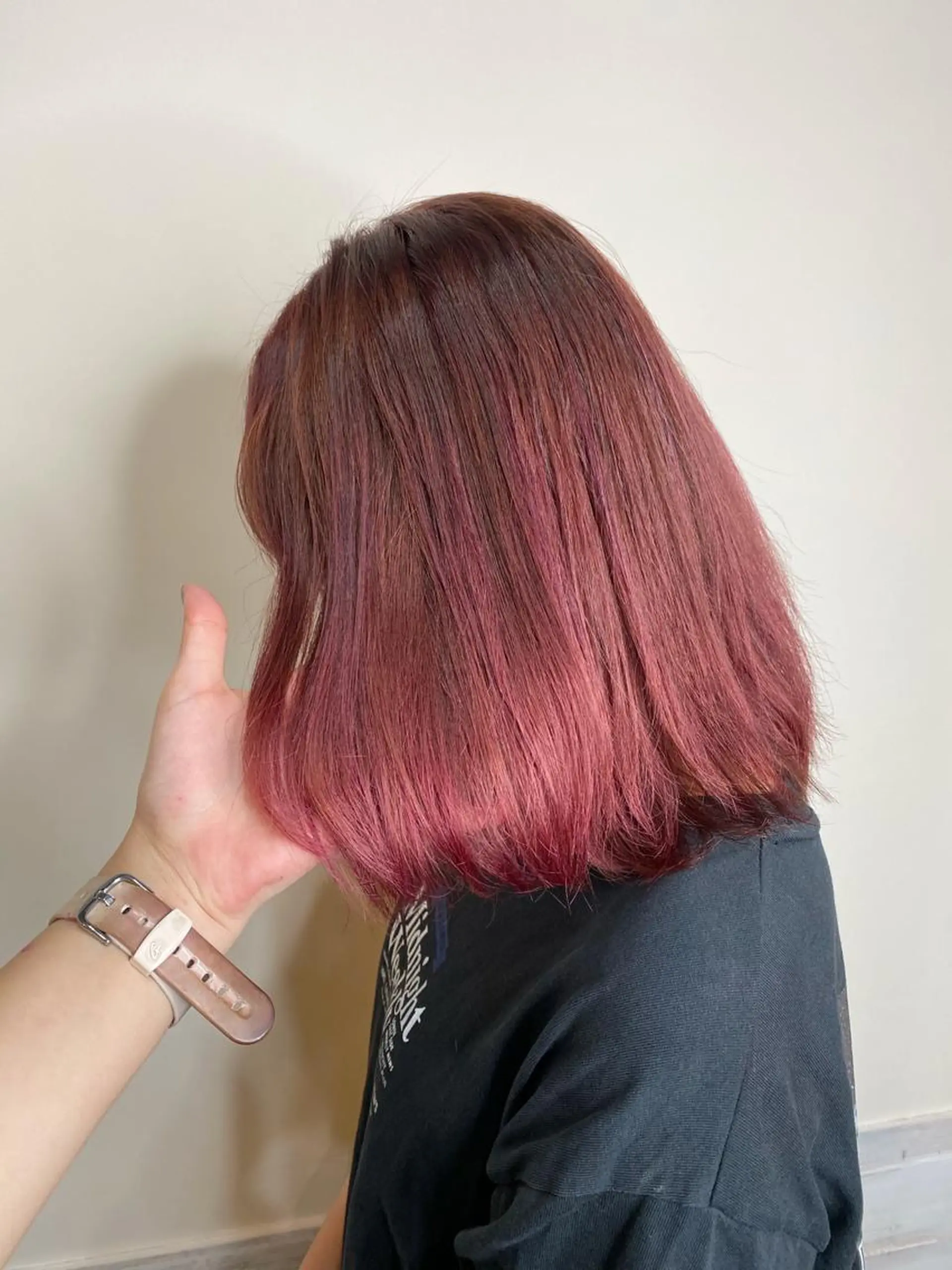 ミディアム カラー ヘアアレンジ ブリーチ ブリーチなしカラー まつげと美容室/ 個室/瀬戸 一菜のヘアスタイル